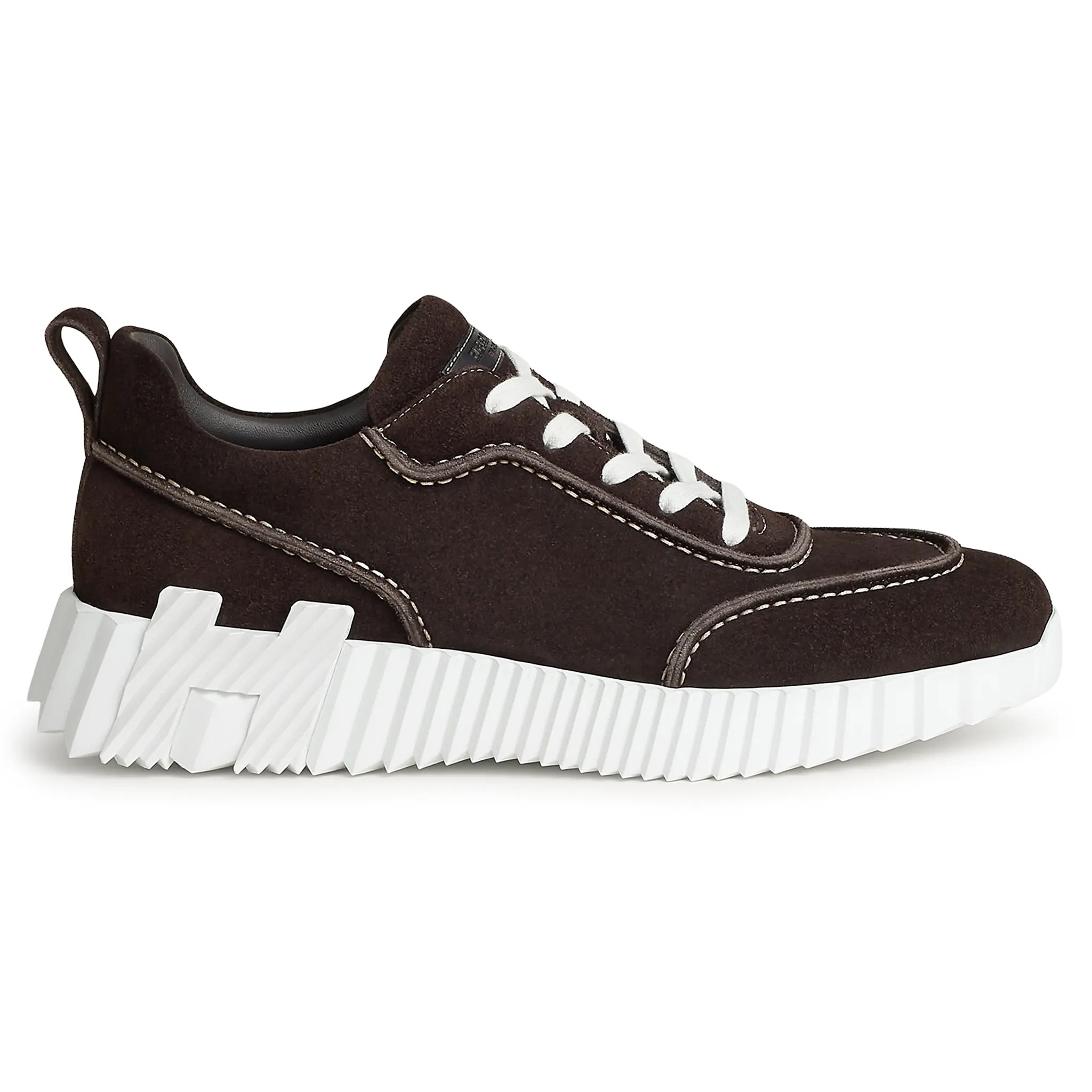 Hermes Paris Next Suede Ebony Maroon Sneaker