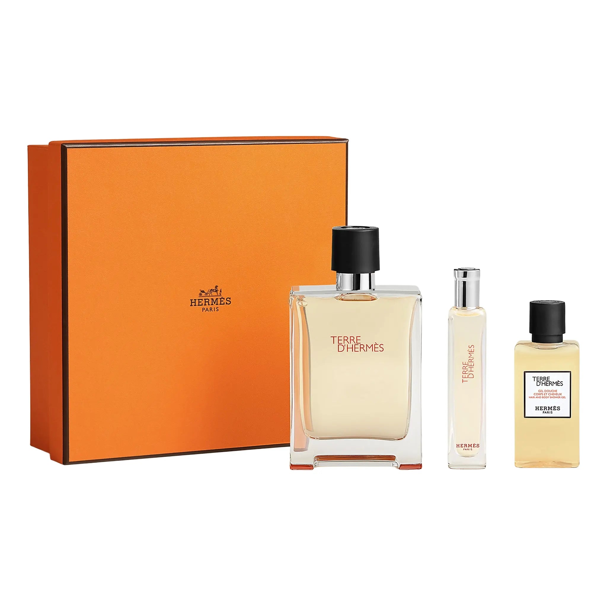 With Box Front View of Hermès Paris Terre D'Hermes Eau De Toilette Gift Set V114676V0