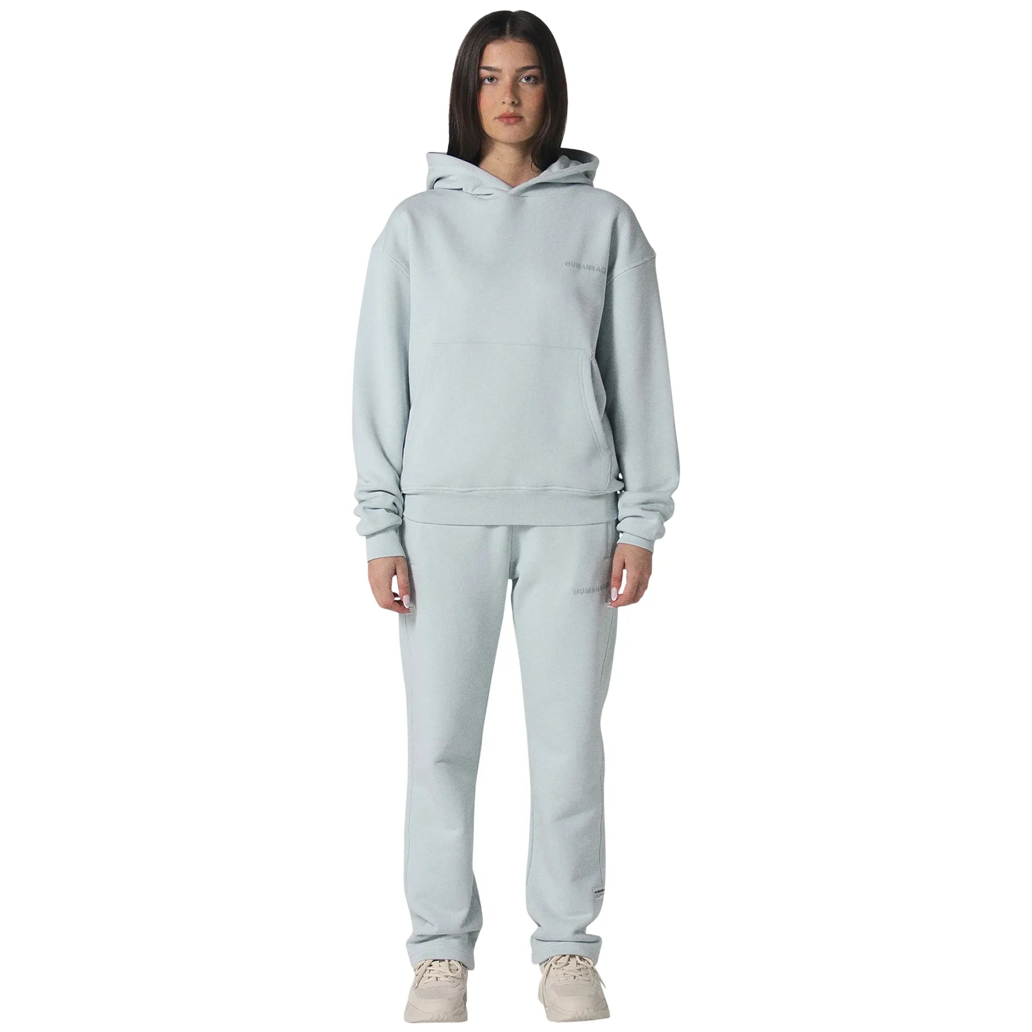 Model front view of Human Race Erisi Soft Blue Hoodie
