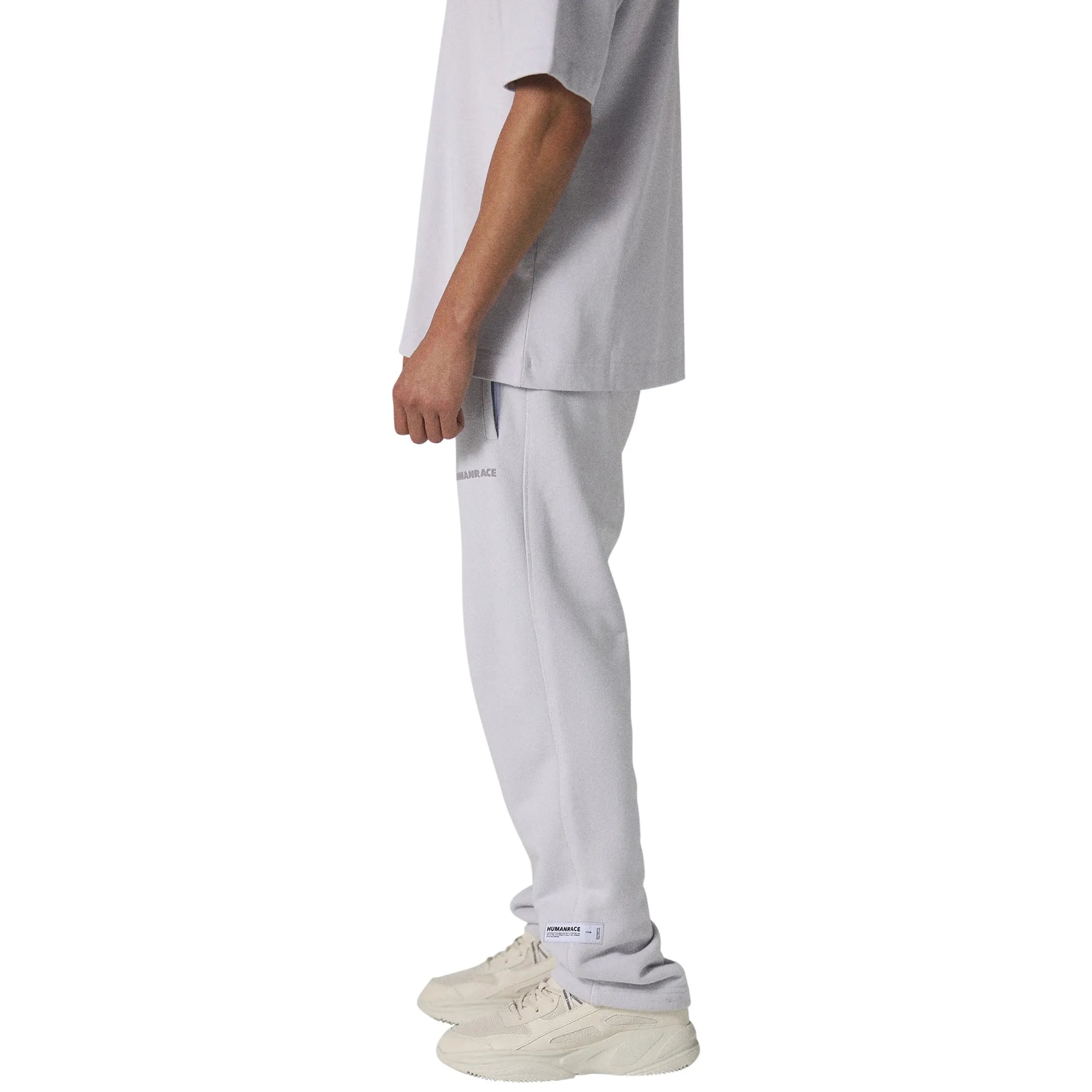 Side view of Human Race Mars Straight Leg Orchid Purple Sweatpants
