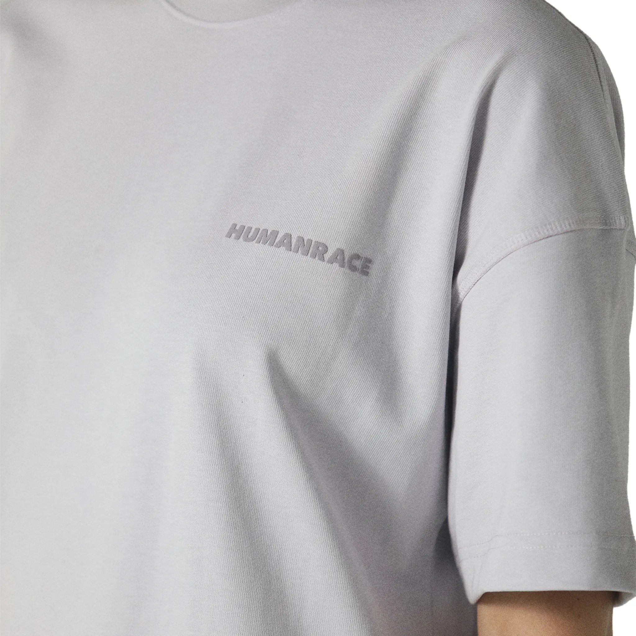 Model detail view of Human Race Space Orchid Purple T Shirt