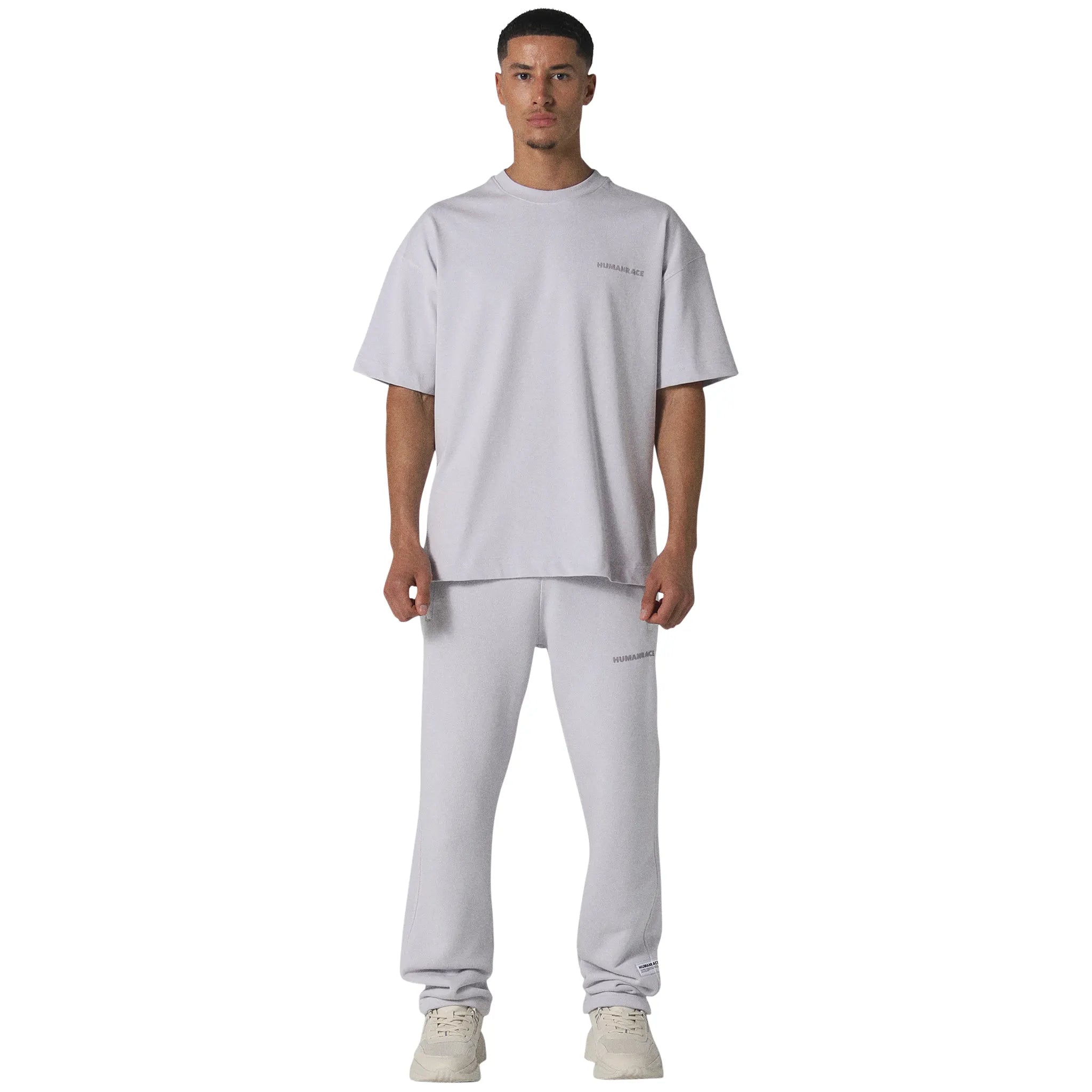 Model full view of Human Race Space Orchid Purple T Shirt