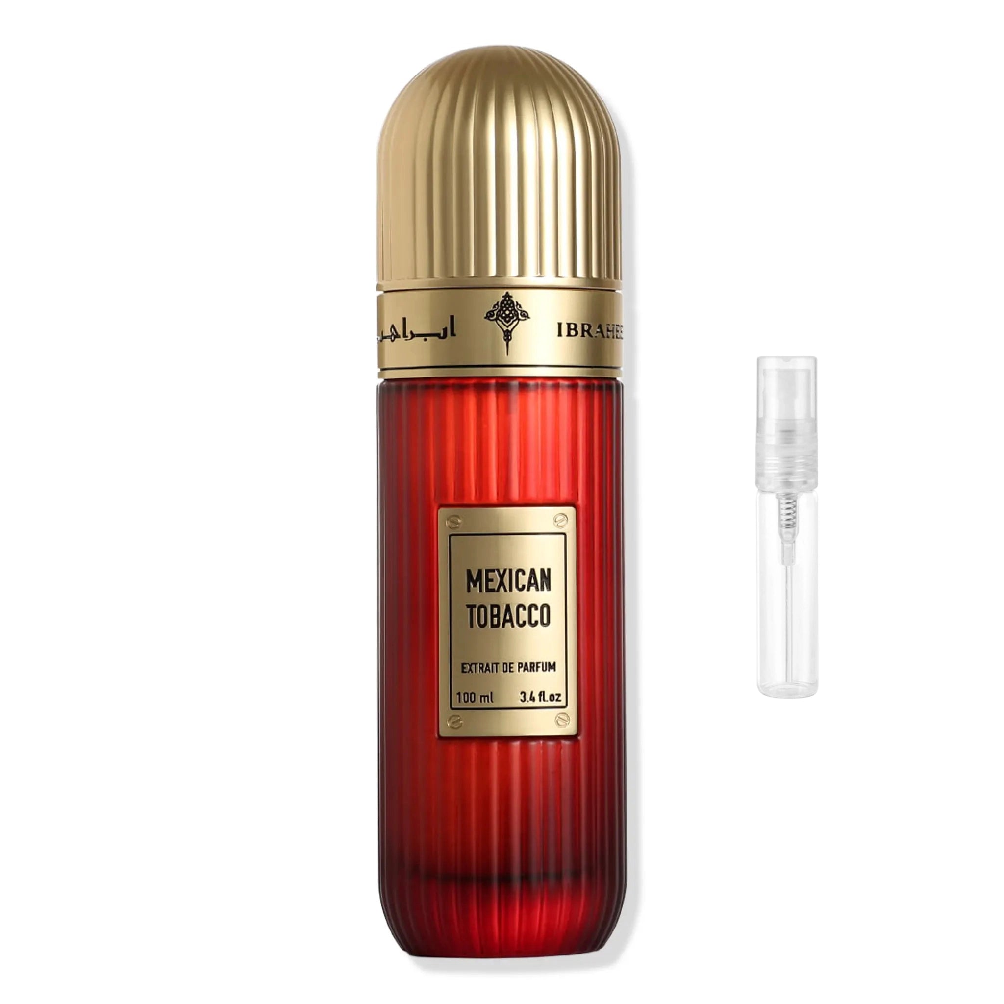 Front View of IBRAQ Mexican Tobacco Extrait De Parfum SAMPLE