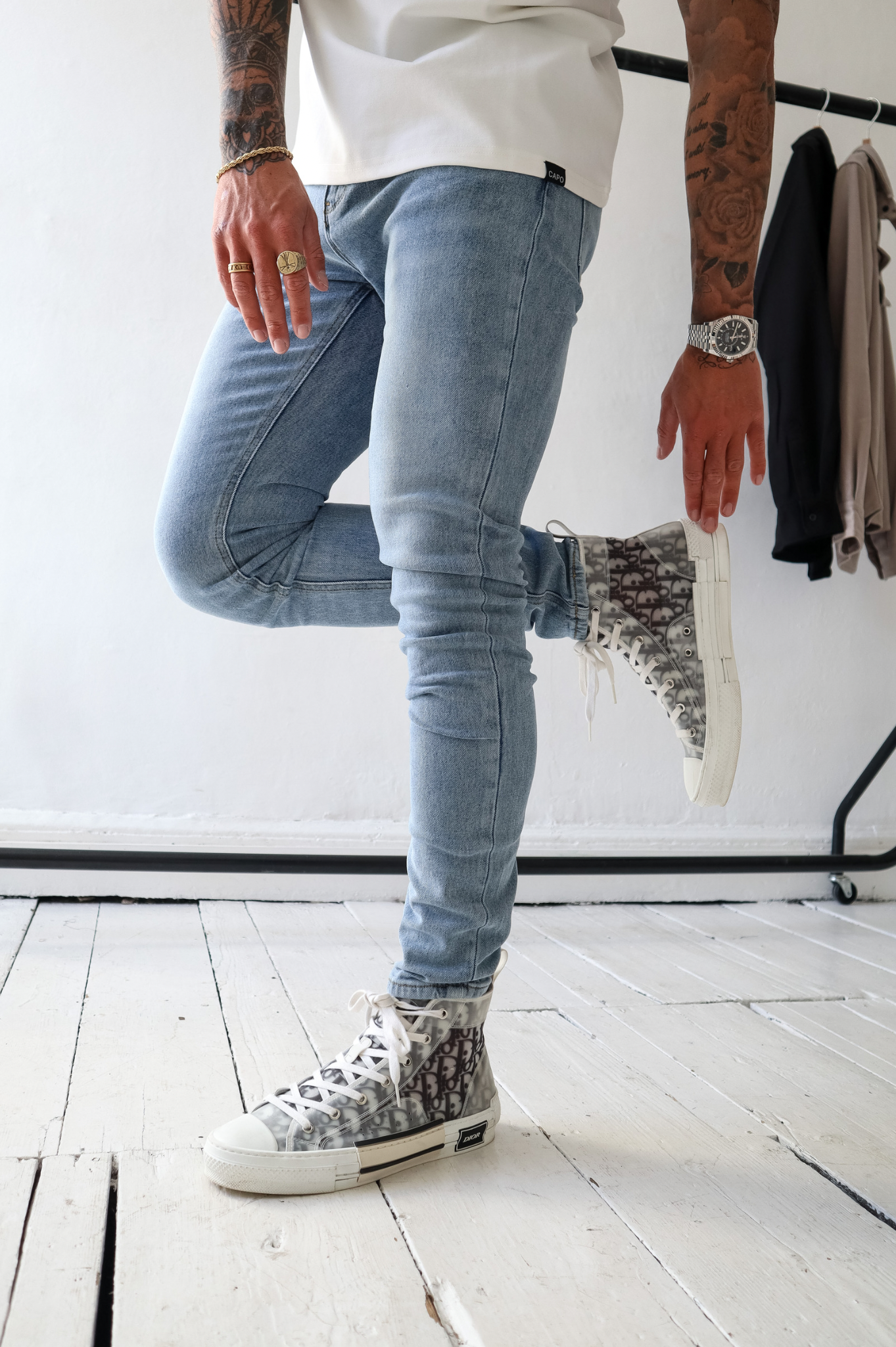 CAPO Slim Fit Blue Jeans