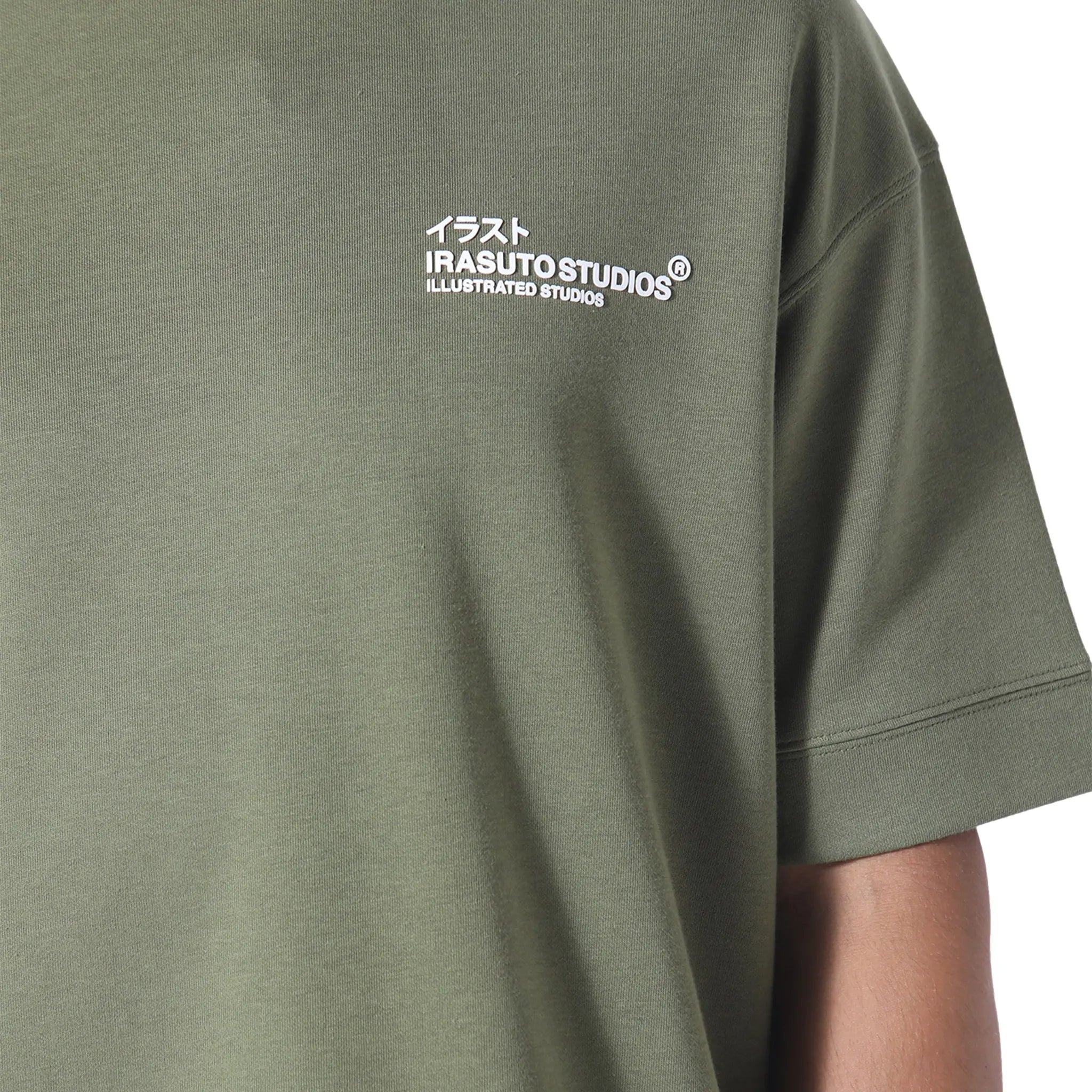 Detailed Front View of Irasuto Studios Claw Khaki T Shirt 5060615208906