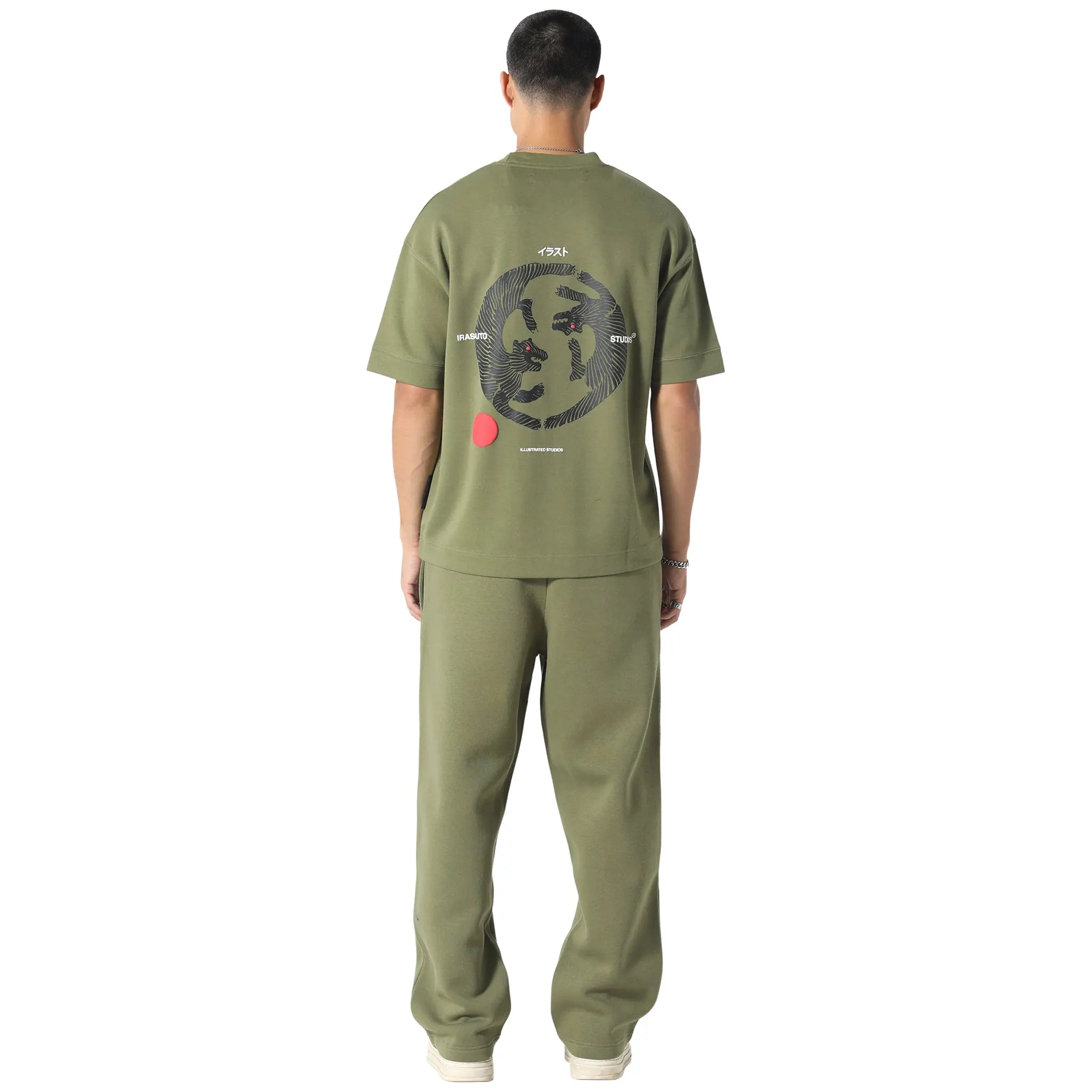 Back View of Irasuto Studios Claw Khaki T Shirt 5060615208906