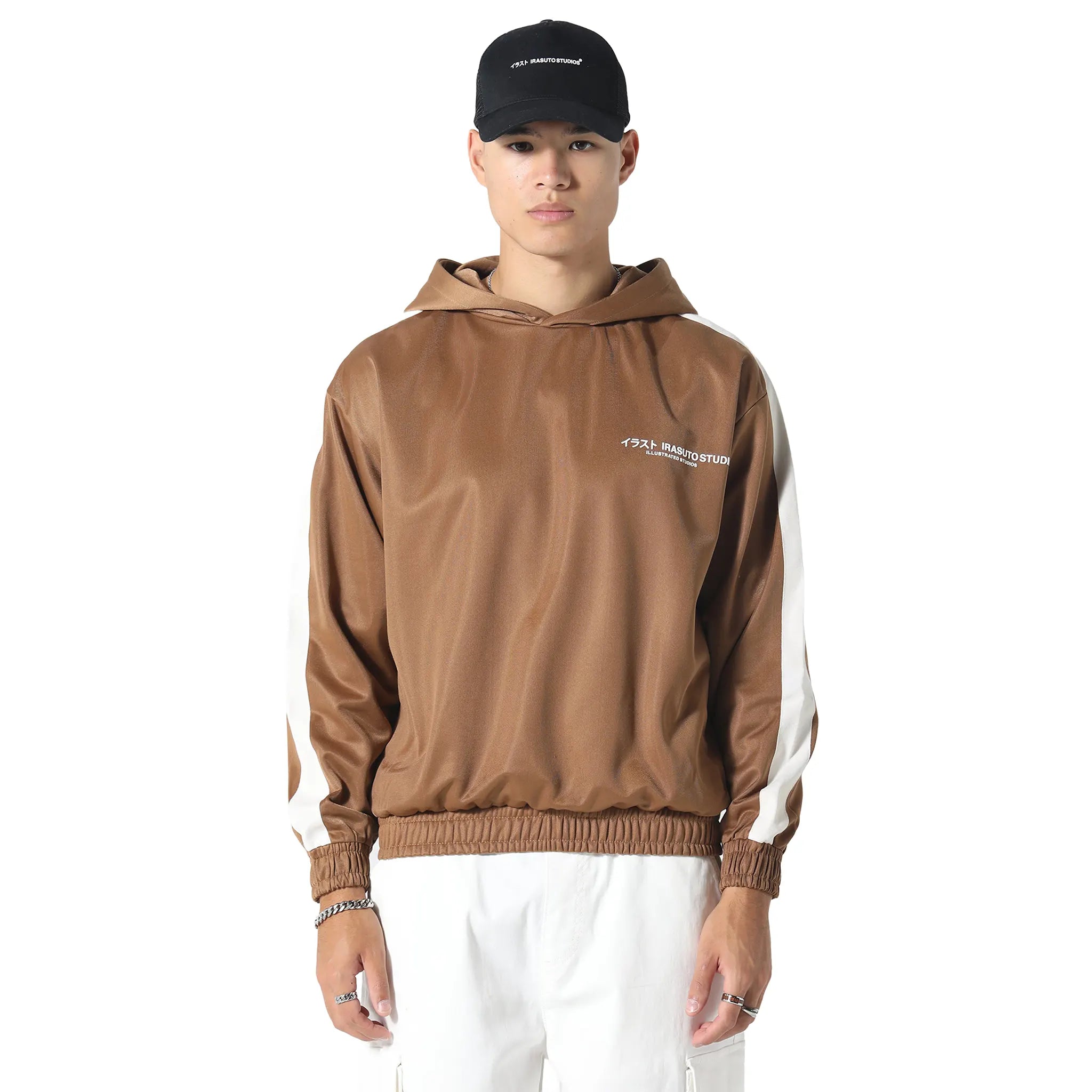 Front View of Irasuto Studios Tricote Tobacco Hoodie 5060615209538