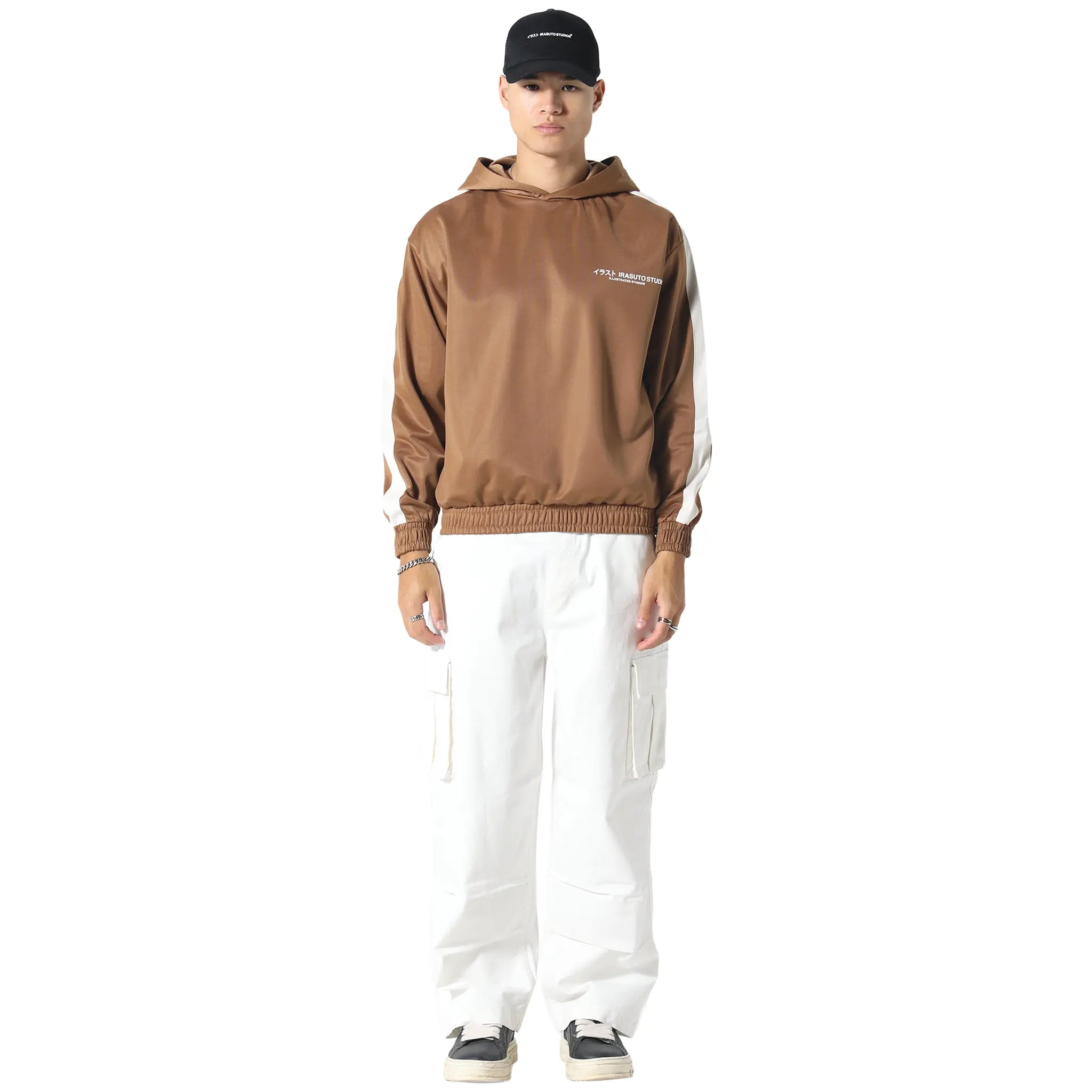 Front View of Irasuto Studios Tricote Tobacco Hoodie 5060615209538