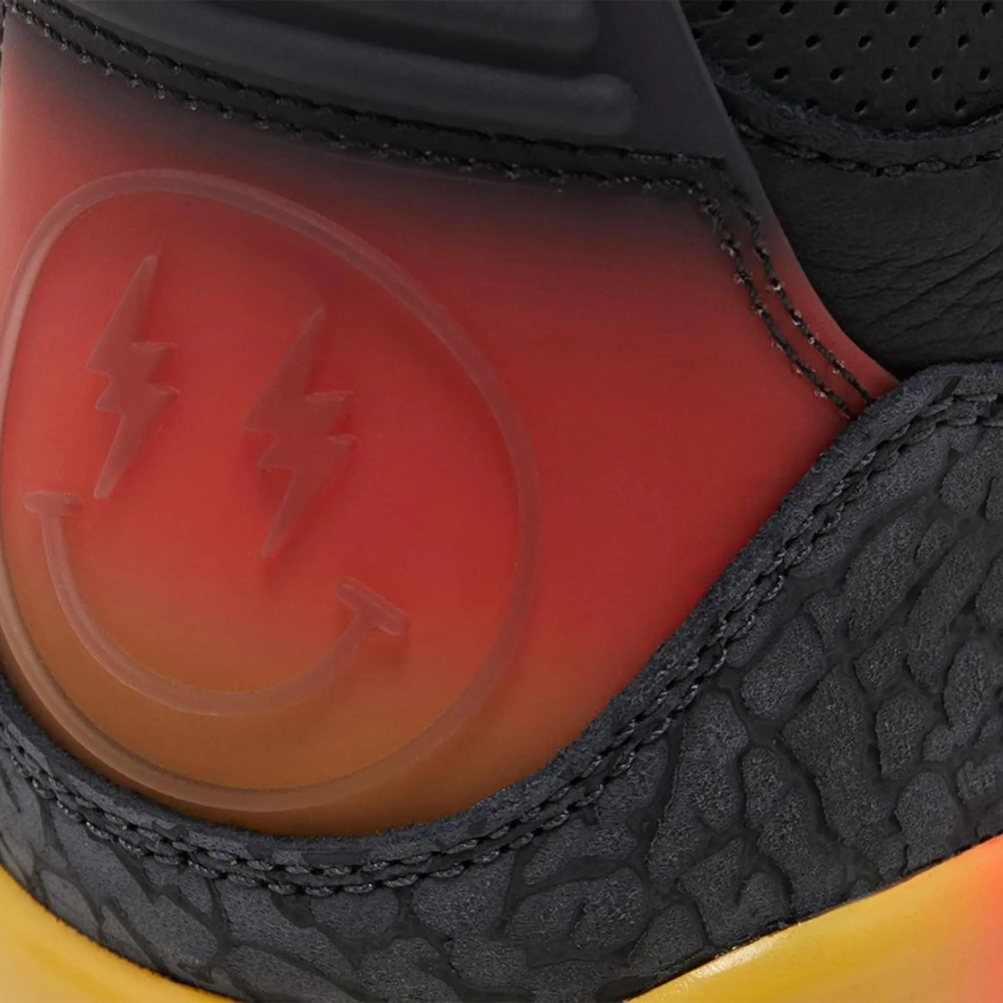 Detail view of J Balvin x Air Jordan 3 Retro Rio FN0344-001