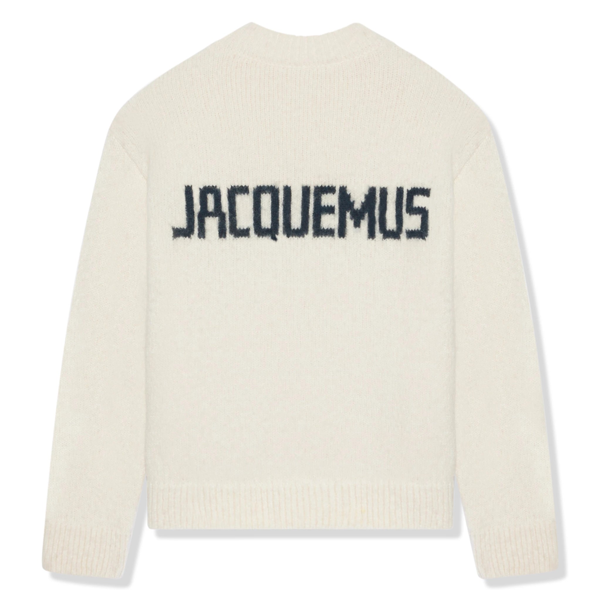 Back view of Jacquemus La Maille Pavane Off-White Knit 236KN284-2329-110