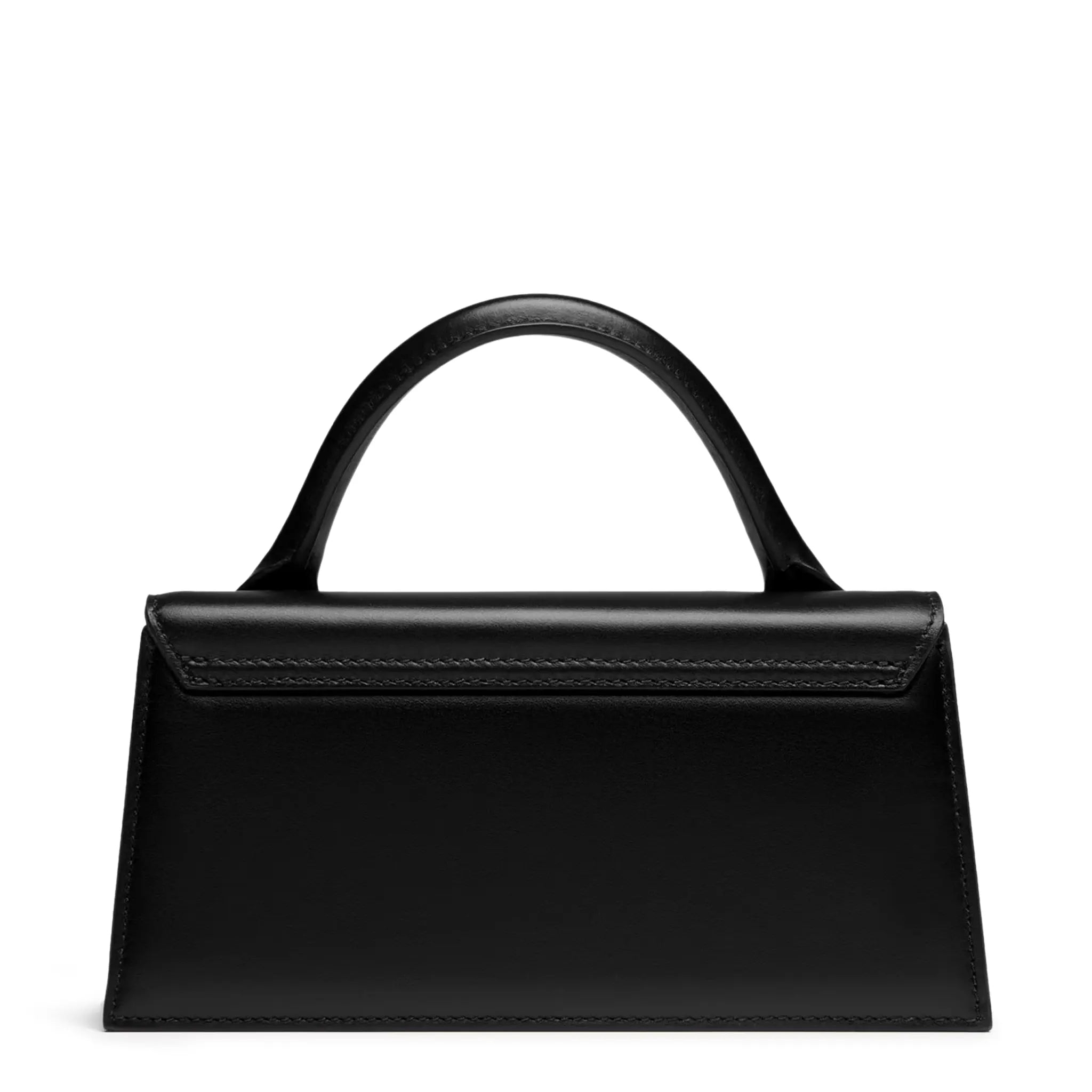 Back view of Jacquemus Le Chiquito Long Leather Black Handbag 213BA004-3000-990