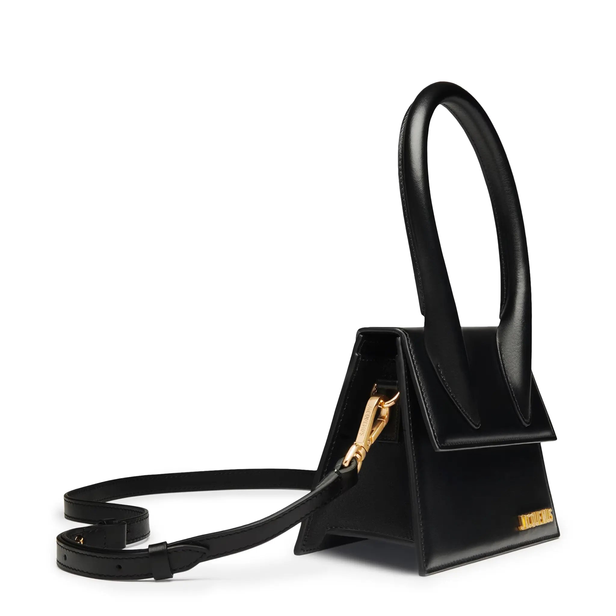 Detail view of Jacquemus Le Chiquito Moyen Black Handbag 213BA002-3000-990