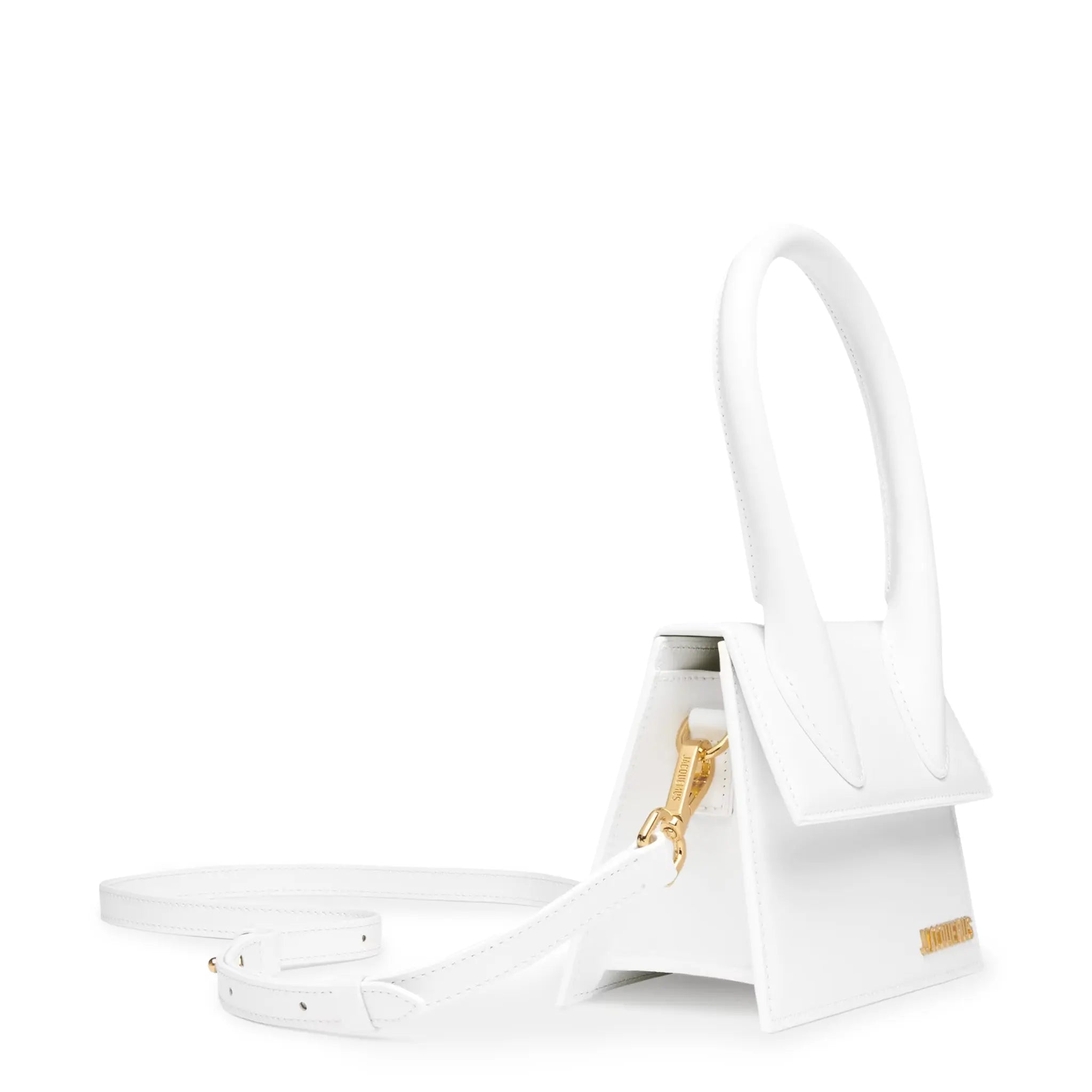Detail view of Jacquemus Le Chiquito Moyen White Handbag 213BA002-3000-100