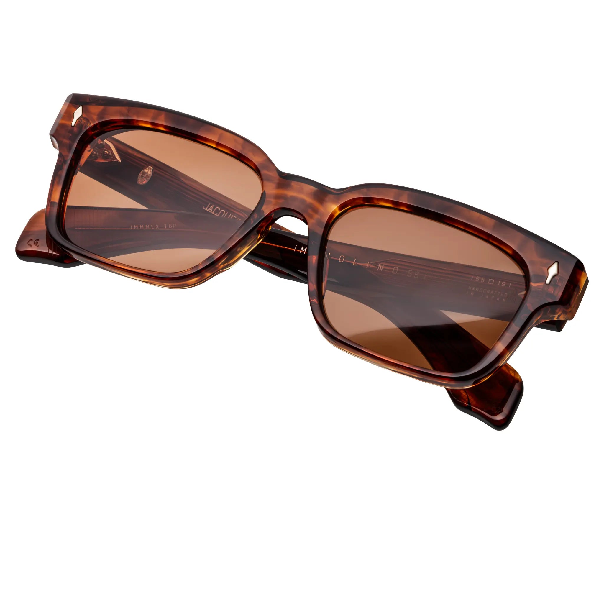 Front View of Jacques Marie Mage Molino 55 Bourbon Sunglasses