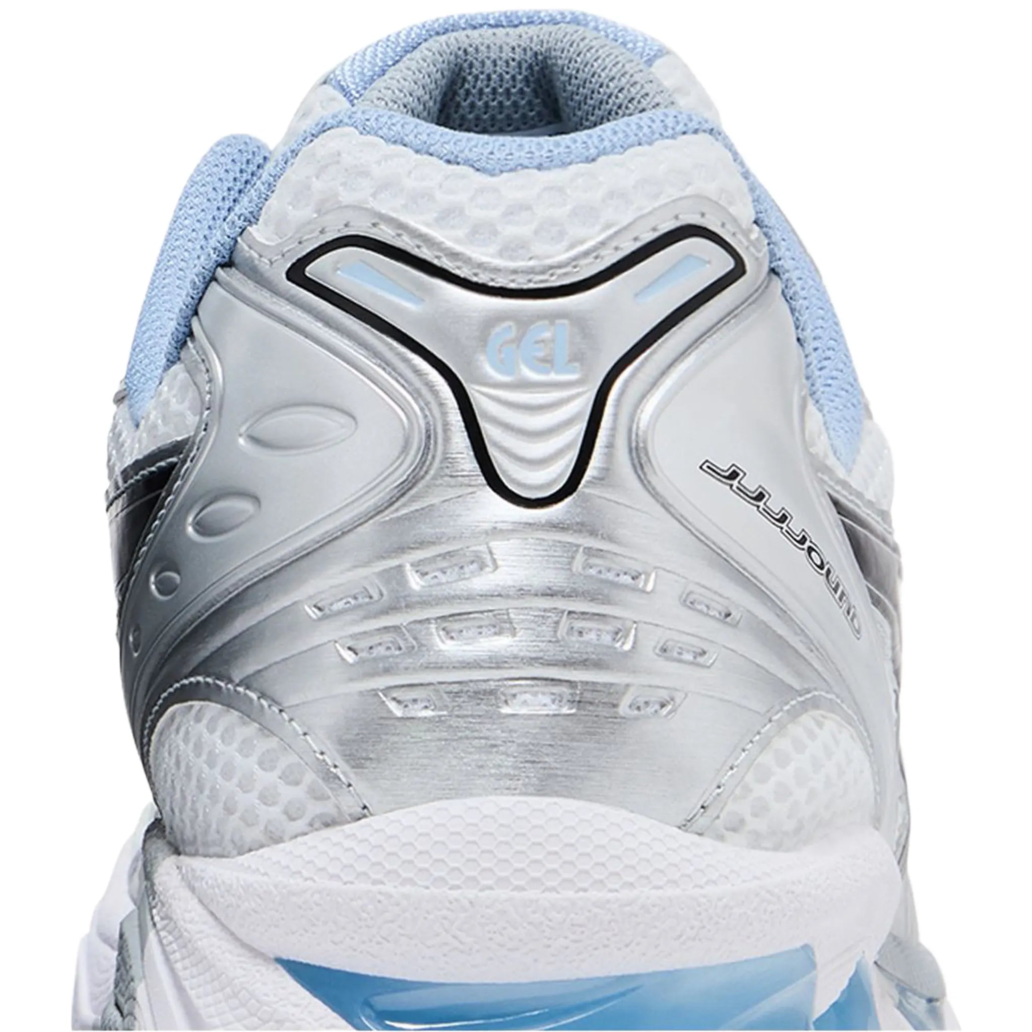 Back View of JJJJound x Gel-Kayano 14 White Blue 1203A961-101