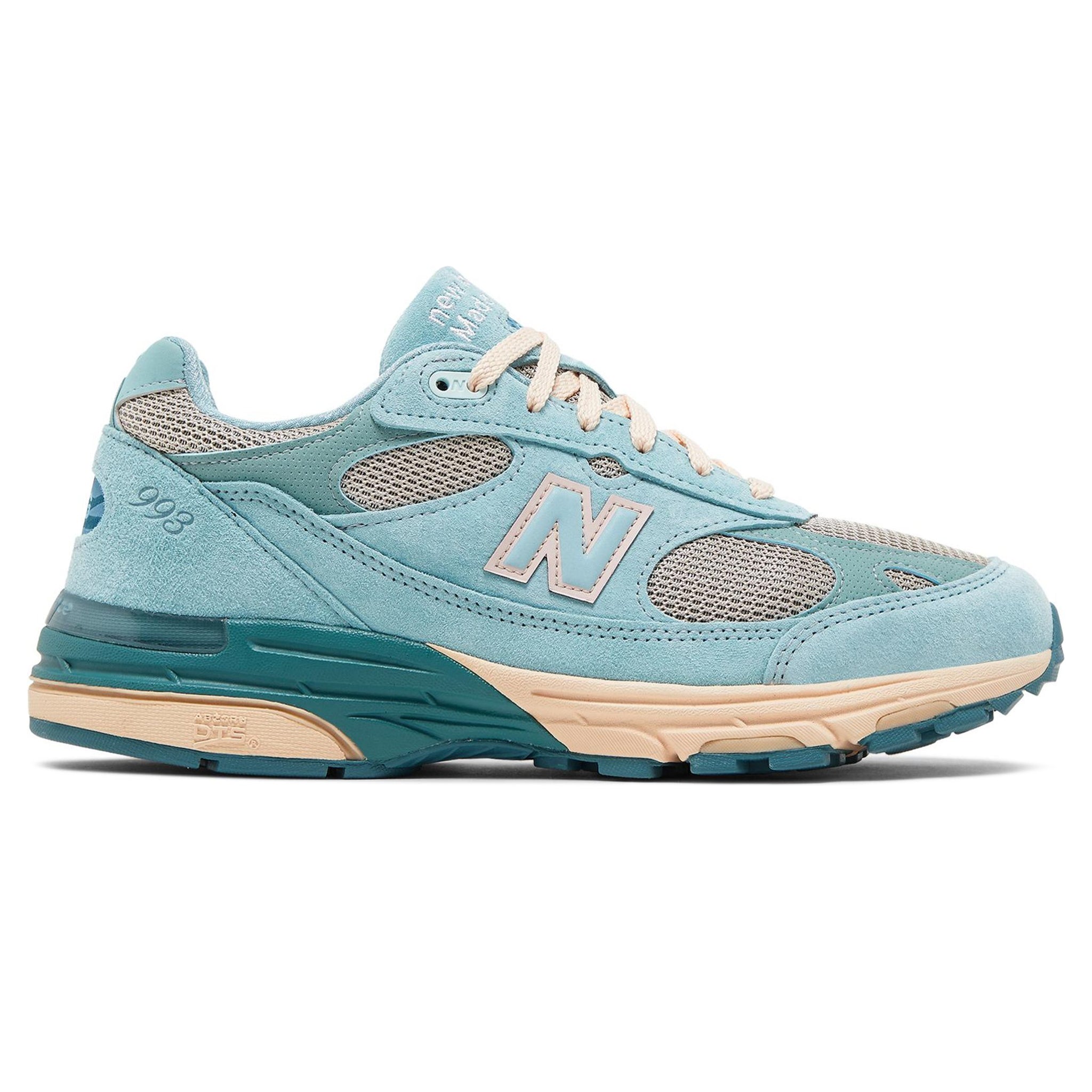 front view of Joe Freshgoods x New Balance 993 Performance Art Arctic Blue MR993JF1