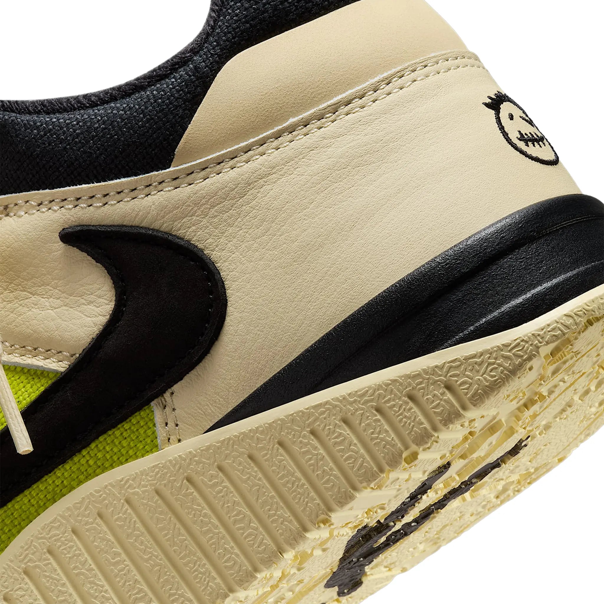 Logo view of Jordan Jumpman Jack TR Travis Scott Bright Cactus