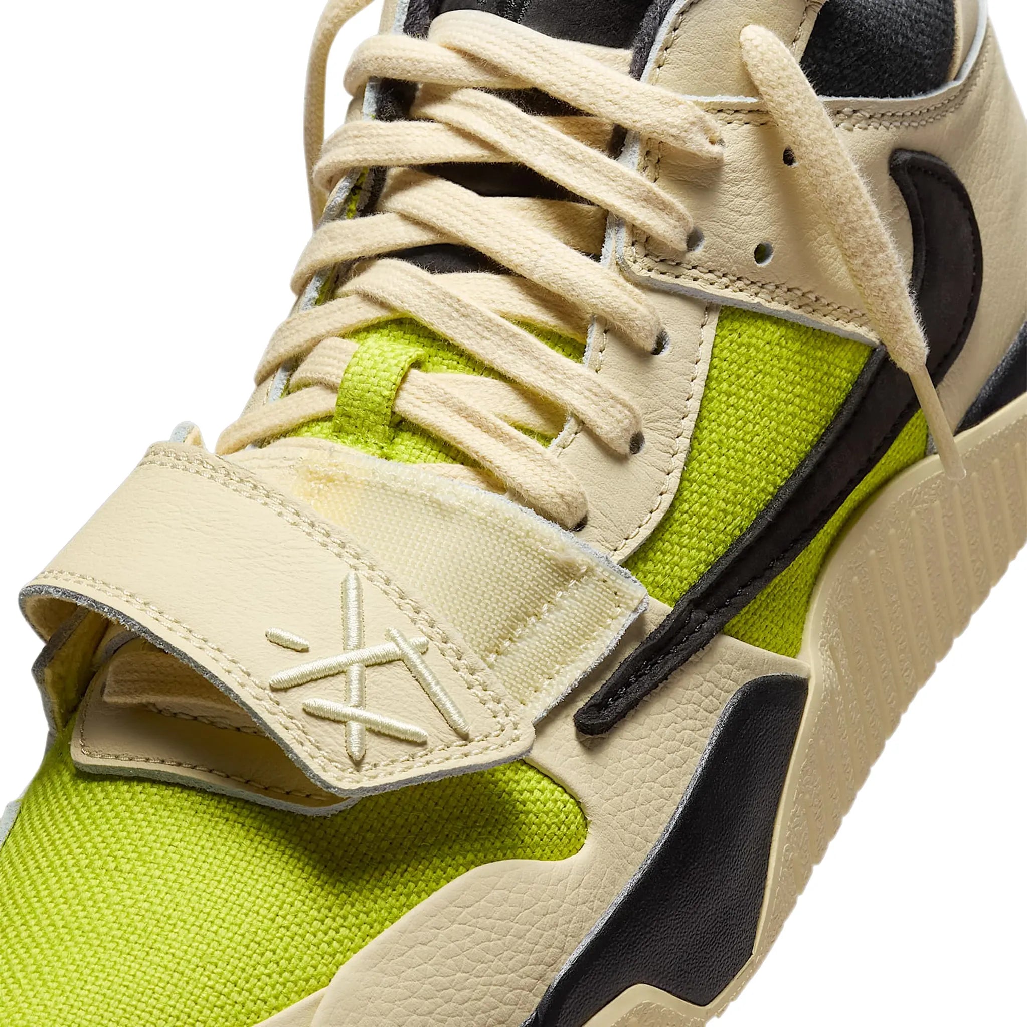 Close up of Jordan Jumpman Jack TR Travis Scott Bright Cactus