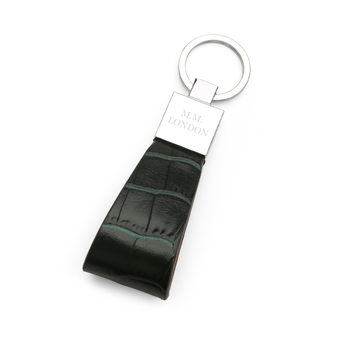 MM London Classic Crocodile Green Key Holder