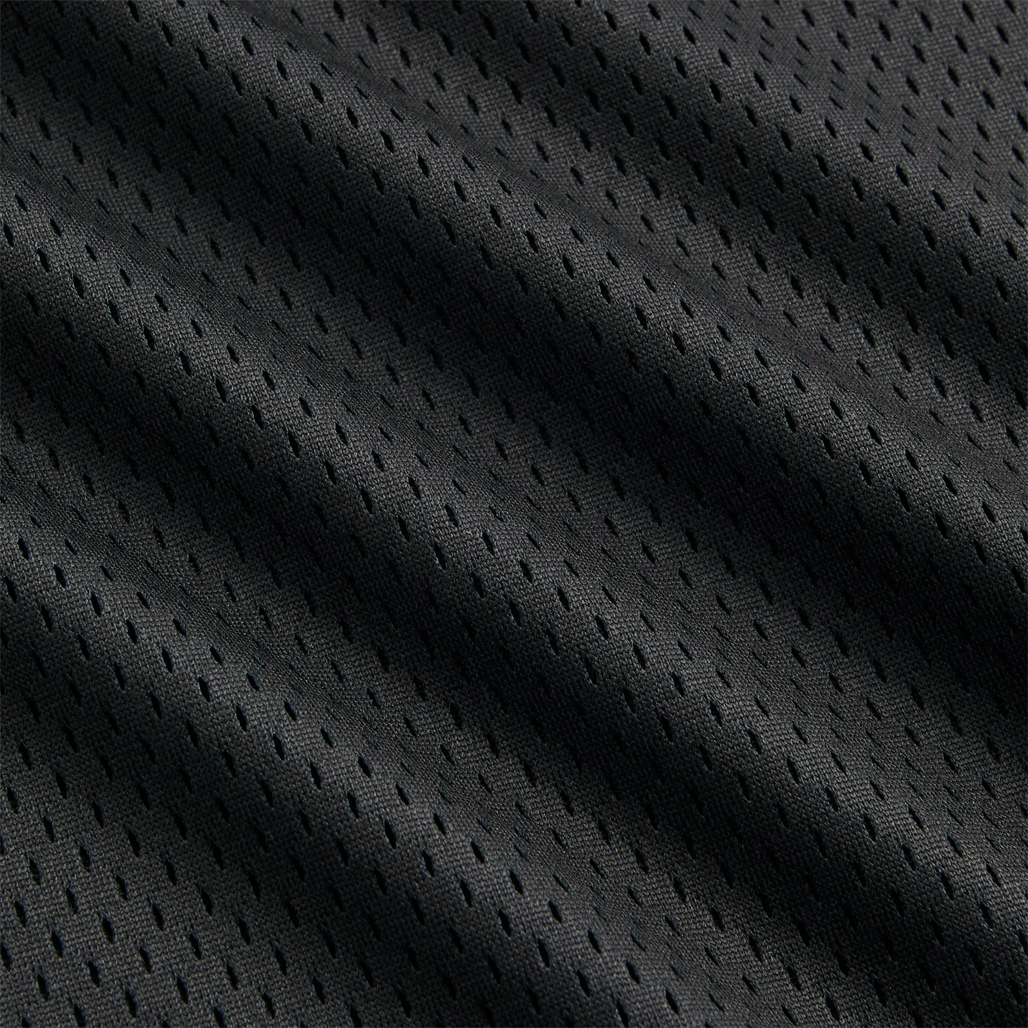 Detailed View of Kith Mesh Leon Black Jersey KHM032703