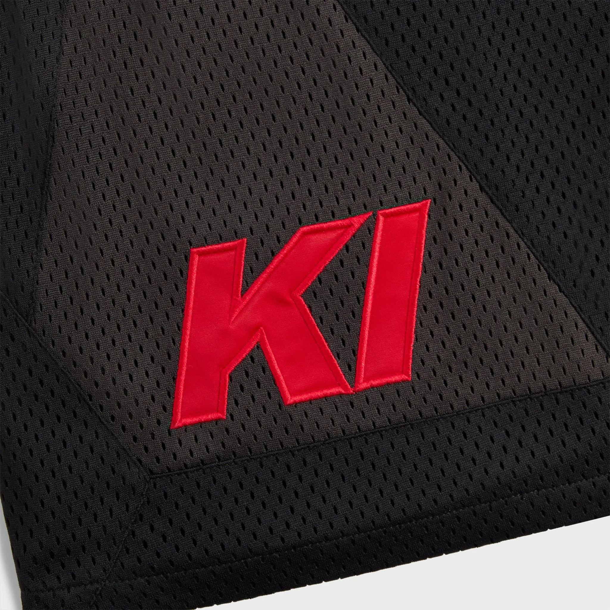 View of Kith Mesh Turbo Shorts Black
