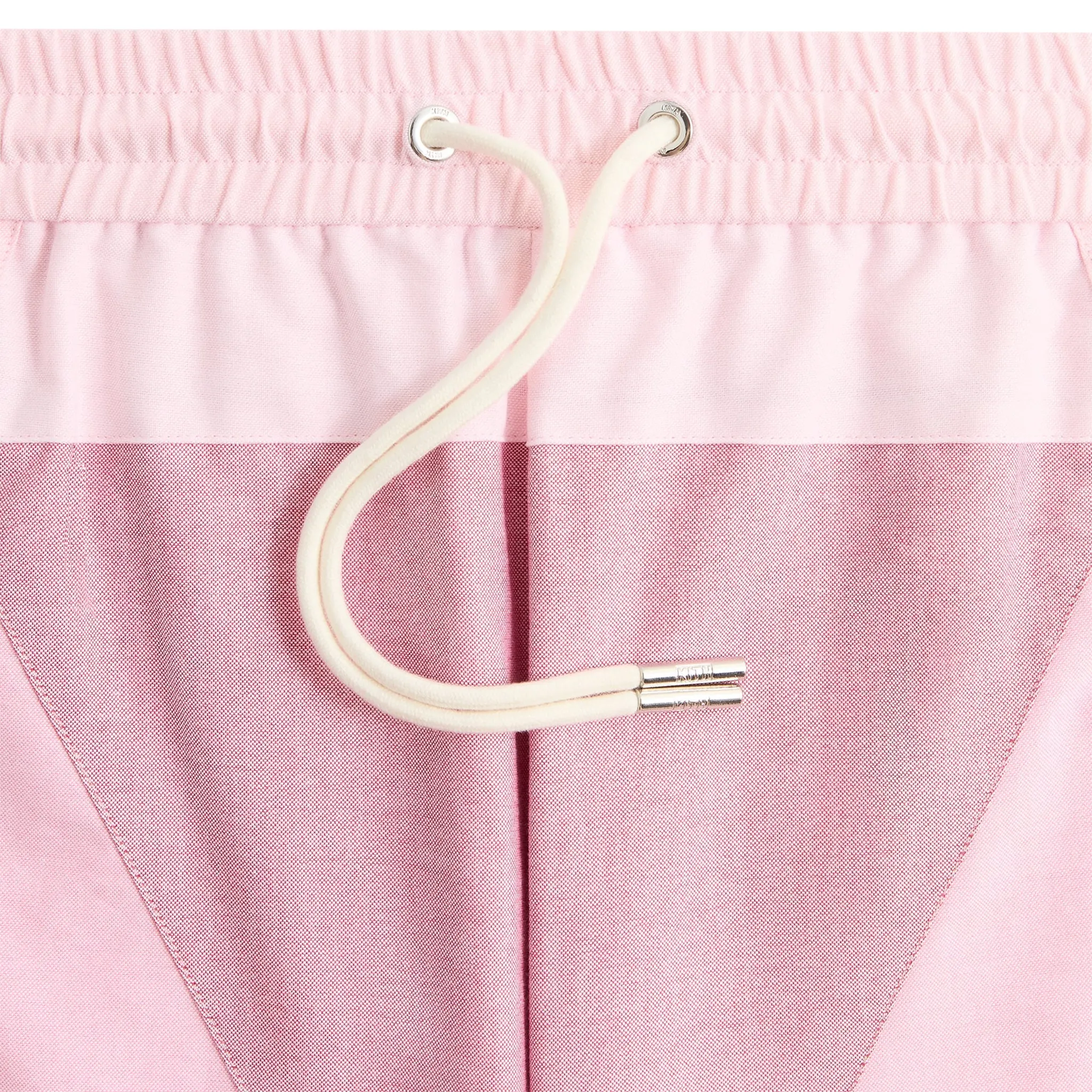 Front Side View of Kith Oxford Turbo Mauve Glow Shorts KHM061405-7057