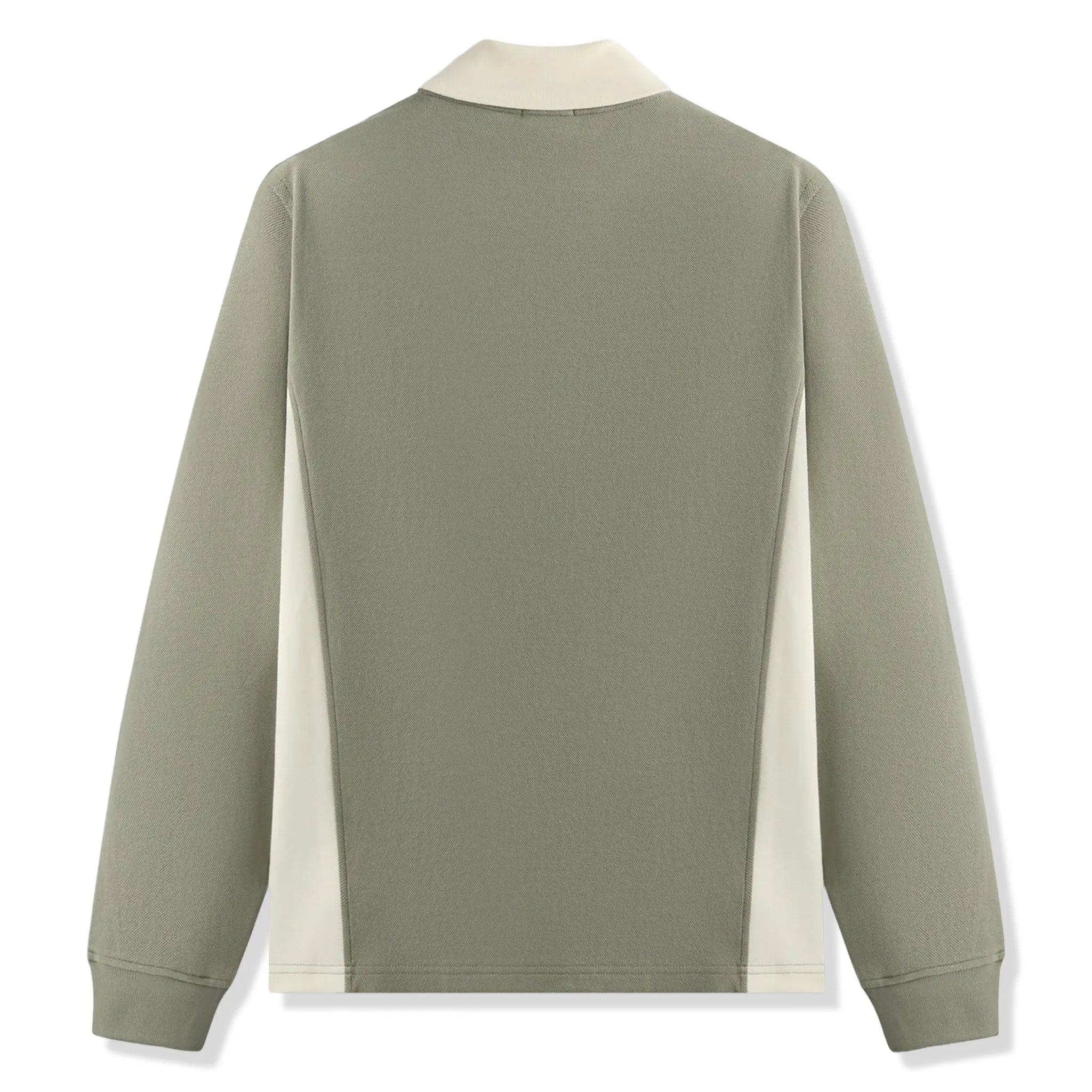 Back View of Kith Pique L/S Tap Scene Polo Shirt KHM033828-350