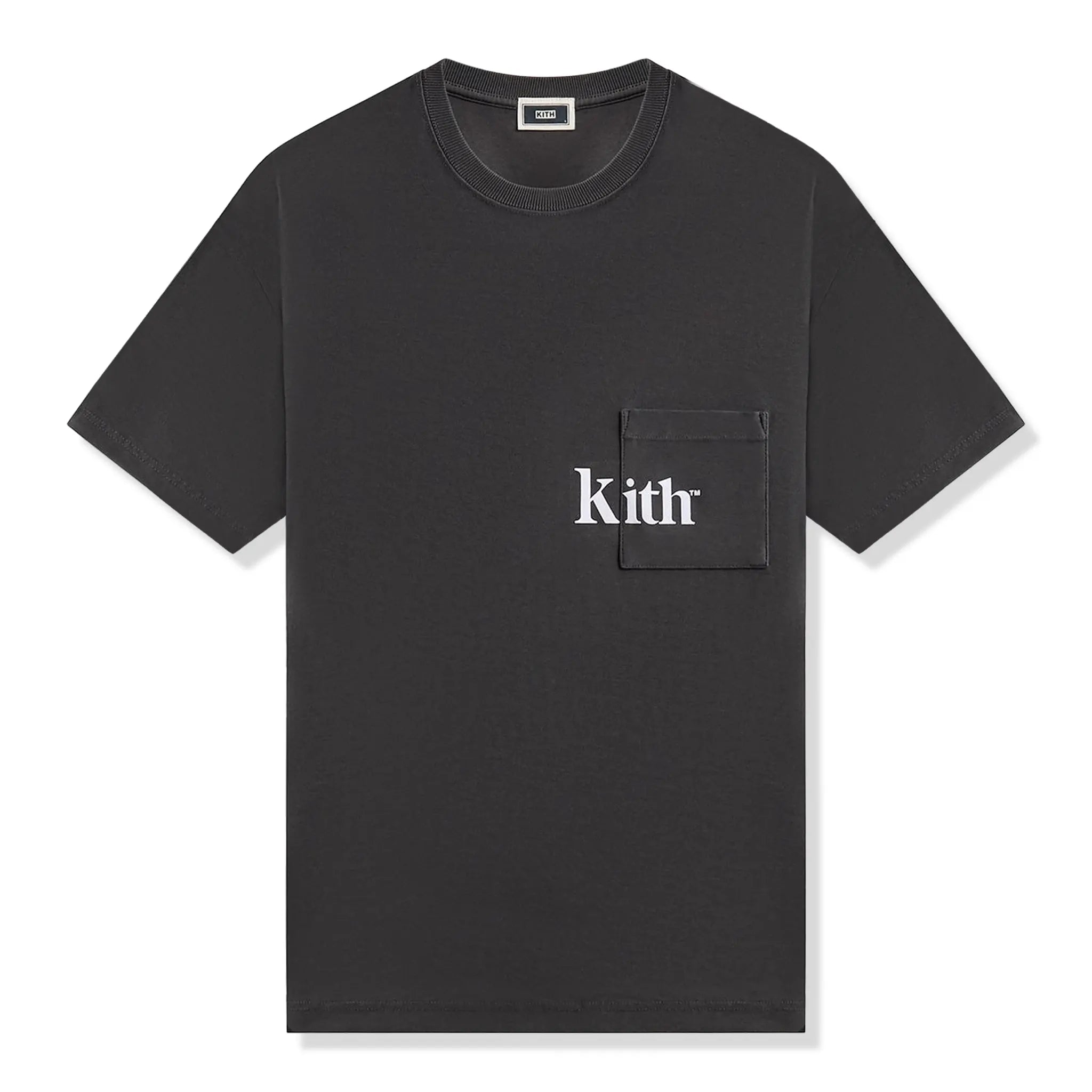 Front View Of Kith Quinn Black White T-Shirt KHM034534-001