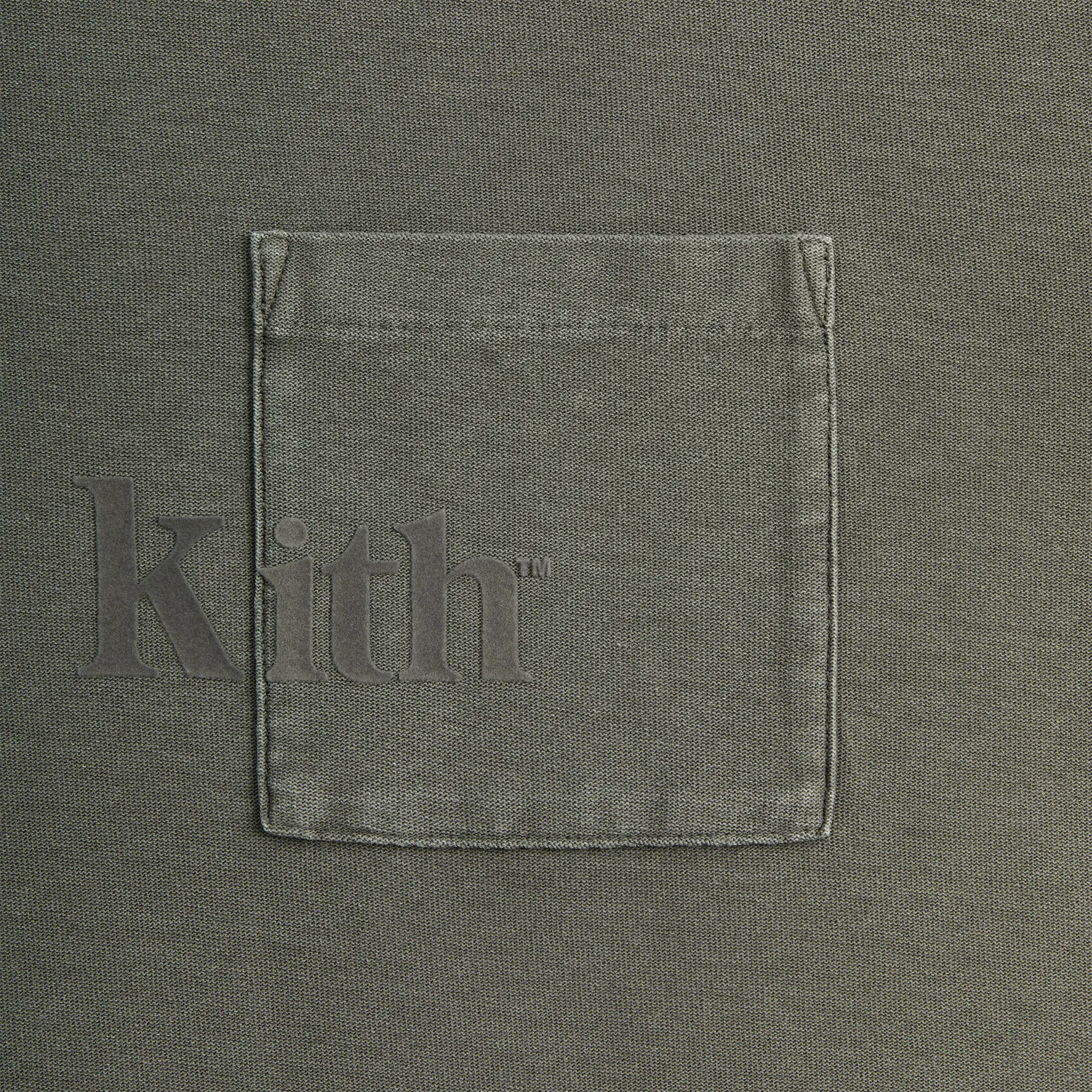 Front Detailed Logo View of View of Kith Quinn Machine T Shirt KHM032026-178
