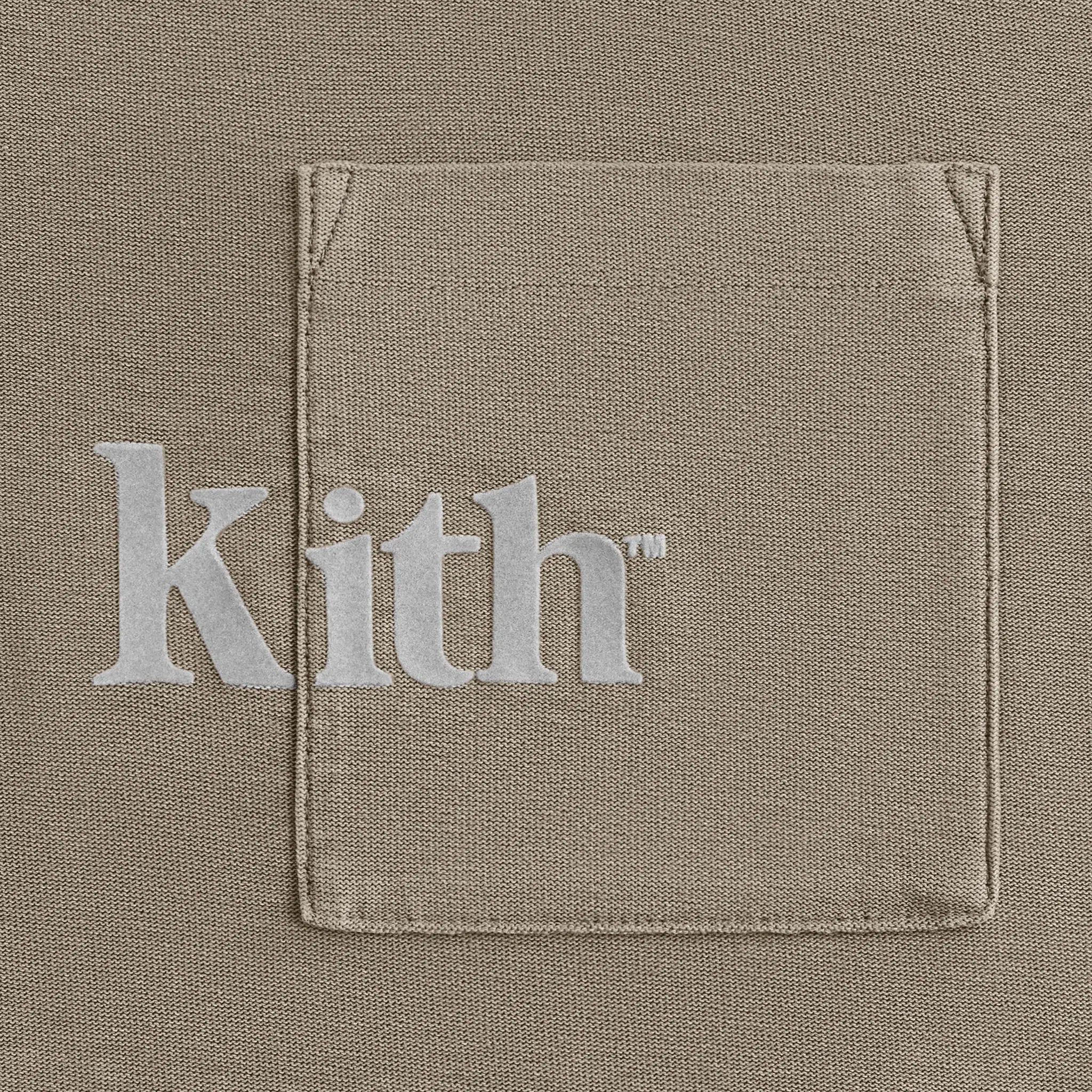 Logo View of Kith Quinn Pyrite T Shirt KHM030453 240