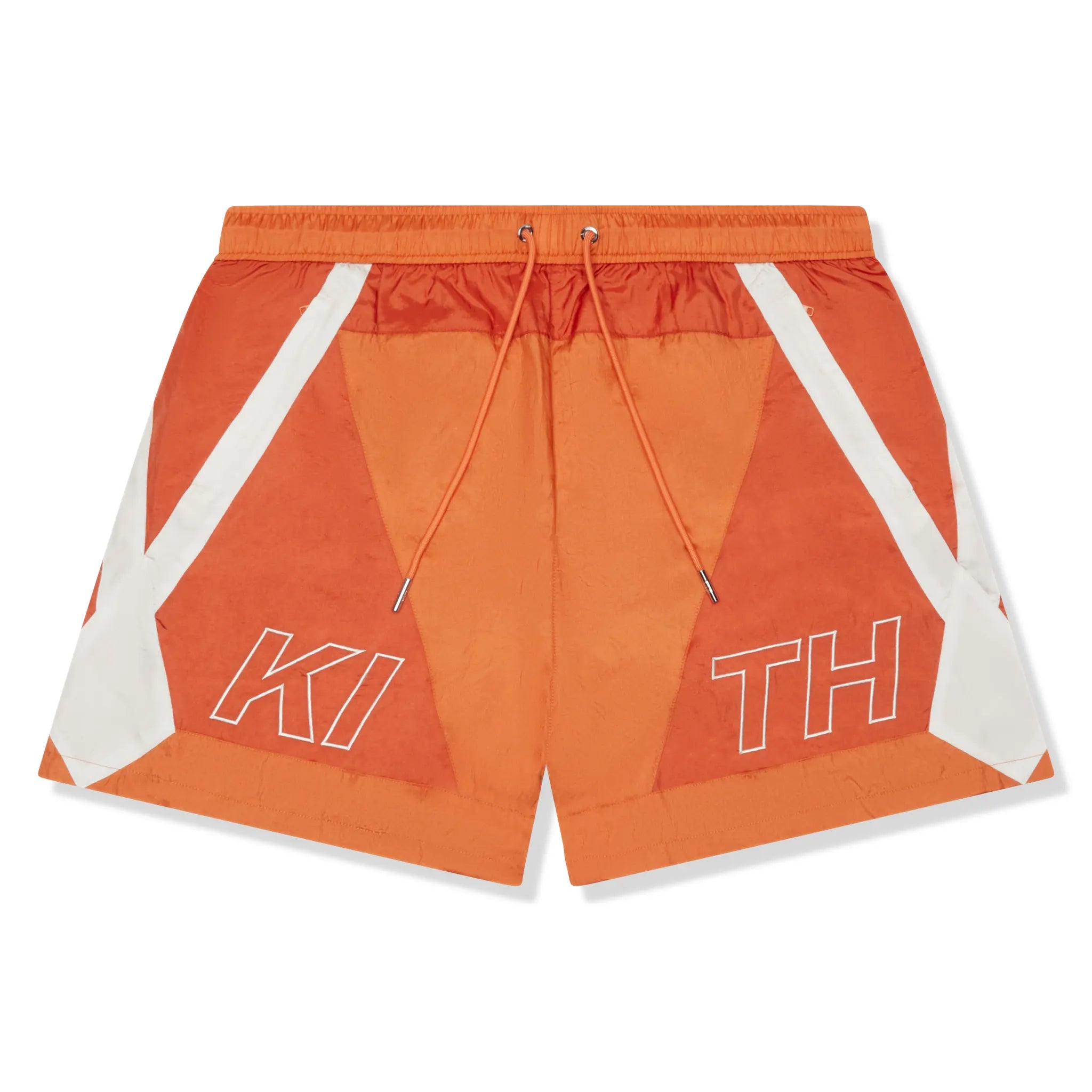 Front View of Kith Washed Nylon Turbo Clementine Shorts KHM061279-841