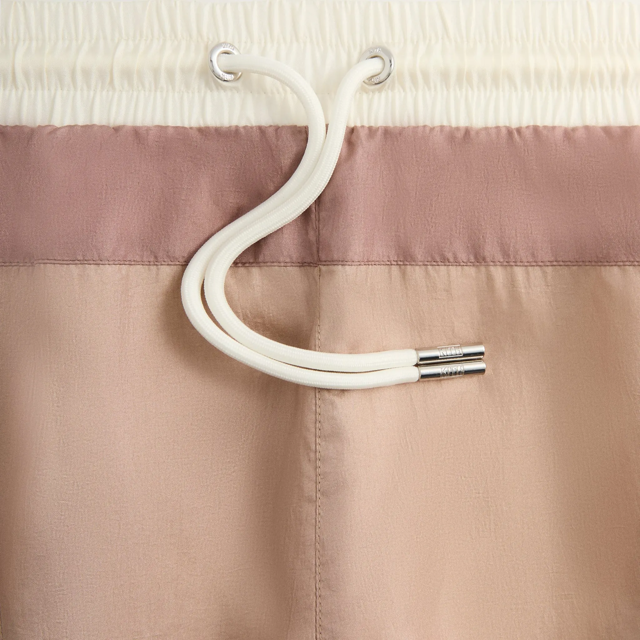 Front View of Kith Washed Turbo Dusty Mauve Shorts KHM060983-603