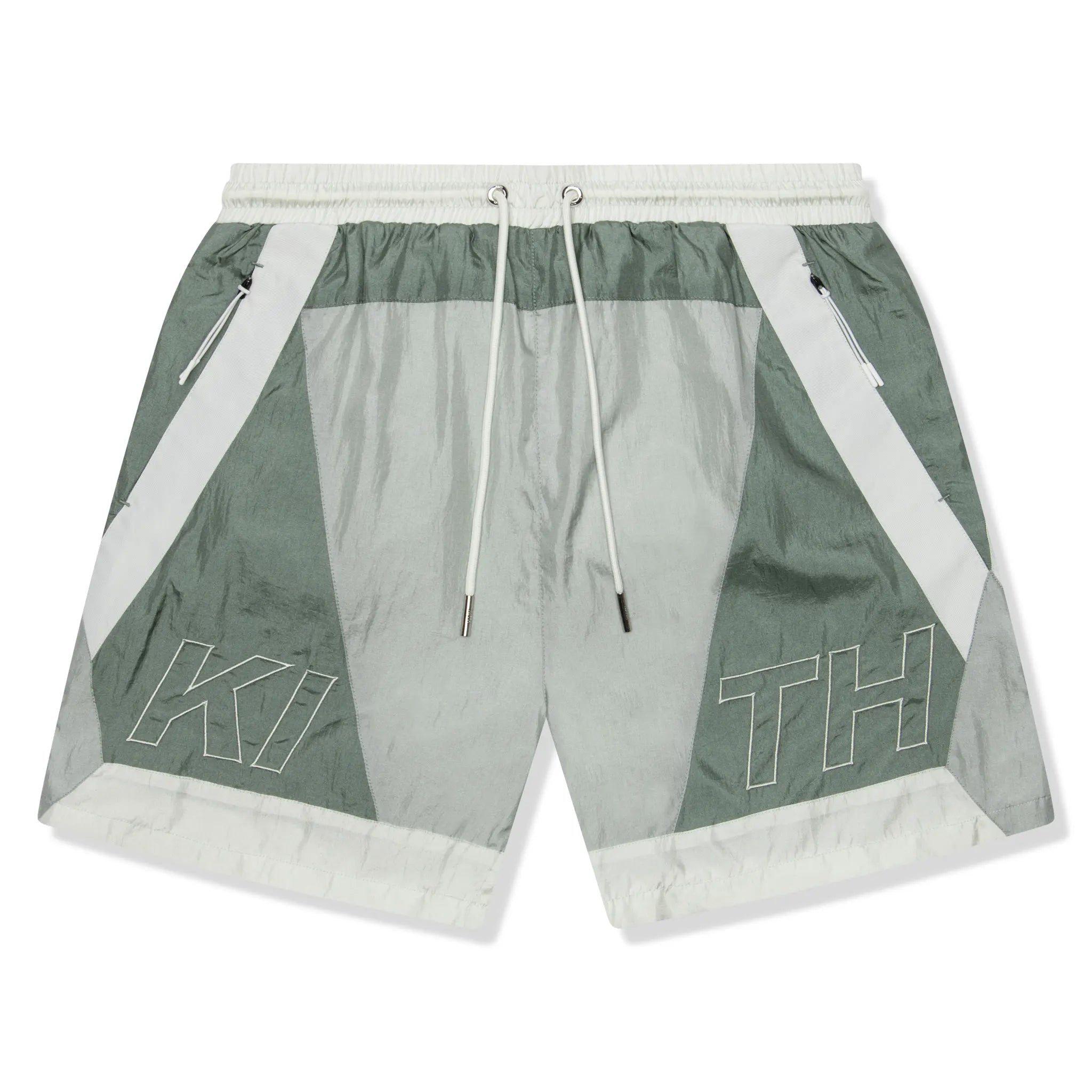 Front view of Kith Washed Turbo Realm Shorts