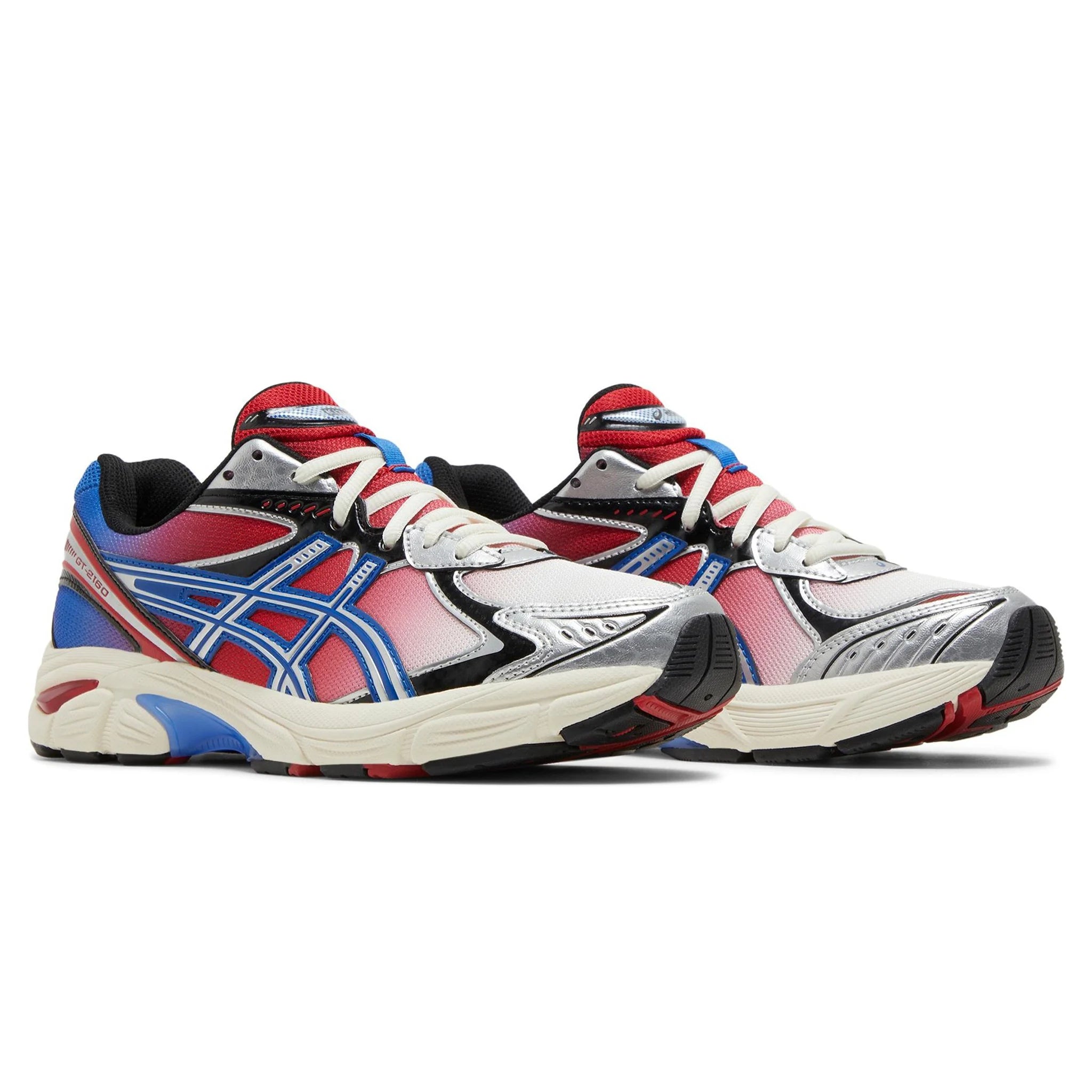 Front side view of Kith x Marvel x ASICS GT 2160 Venom vs. Spiderman Pack 1203A660-DBSPVN