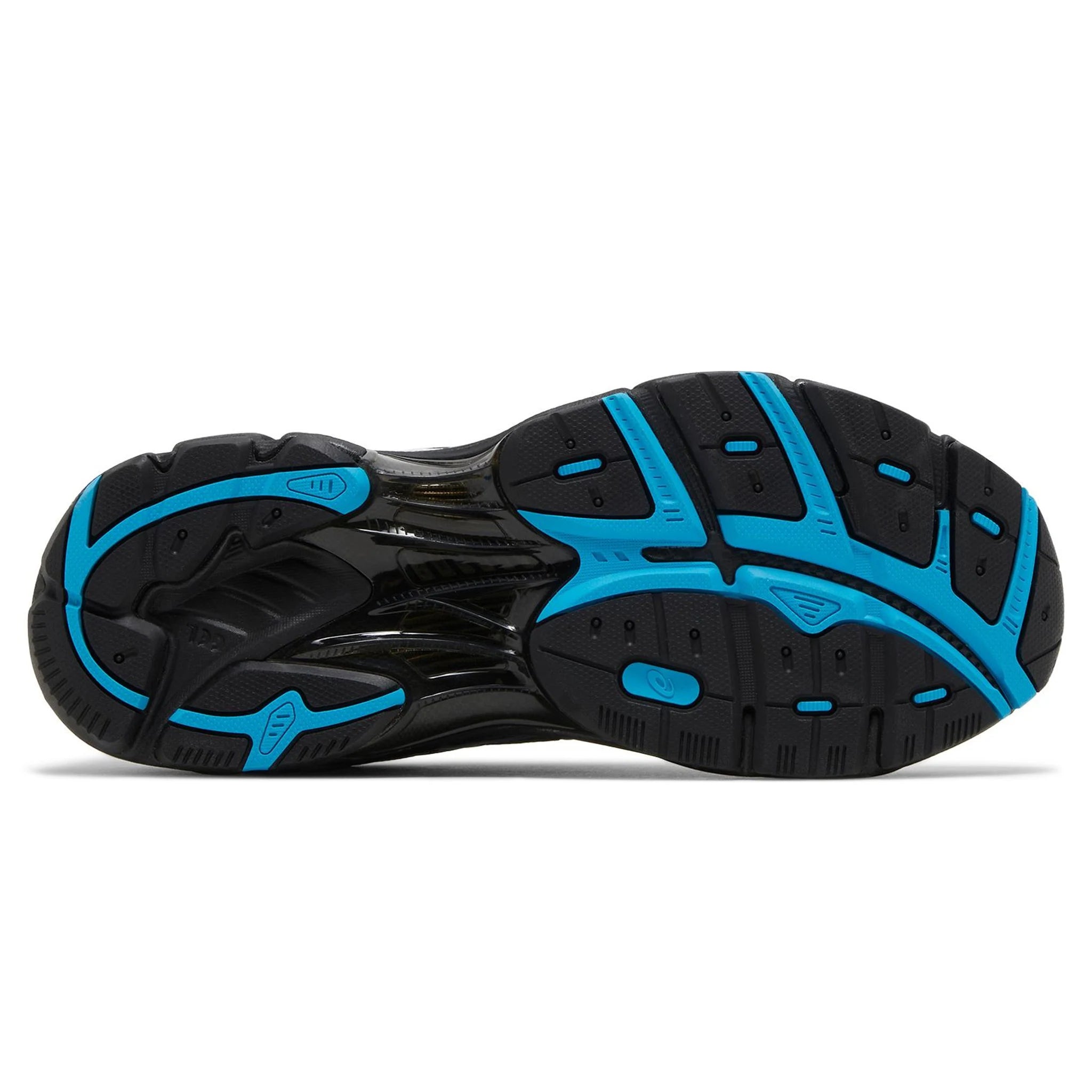 Sole view of Kith x Marvel x ASICS GT 2160 Venom vs. Spiderman Pack 1203A660-DBSPVN