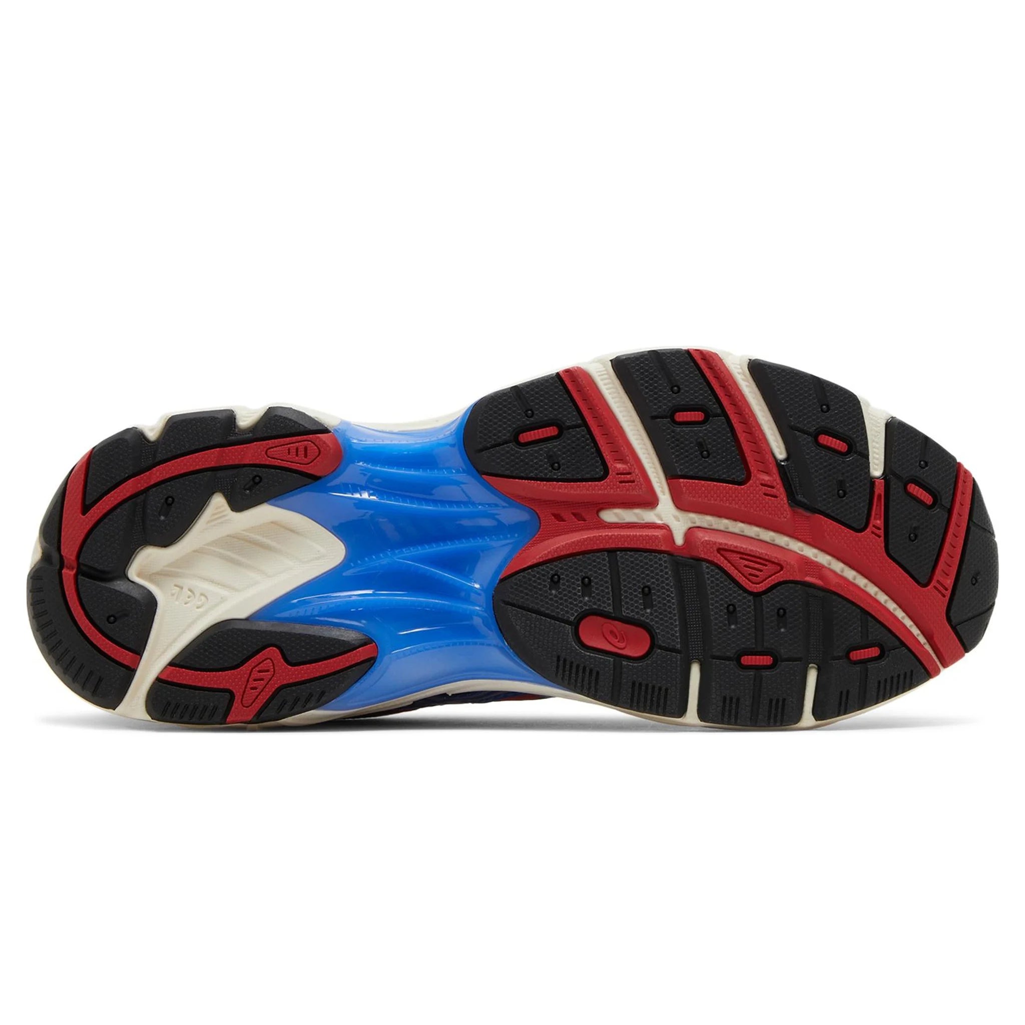 Sole view of Kith x Marvel x ASICS GT 2160 Venom vs. Spiderman Pack 1203A660-DBSPVN