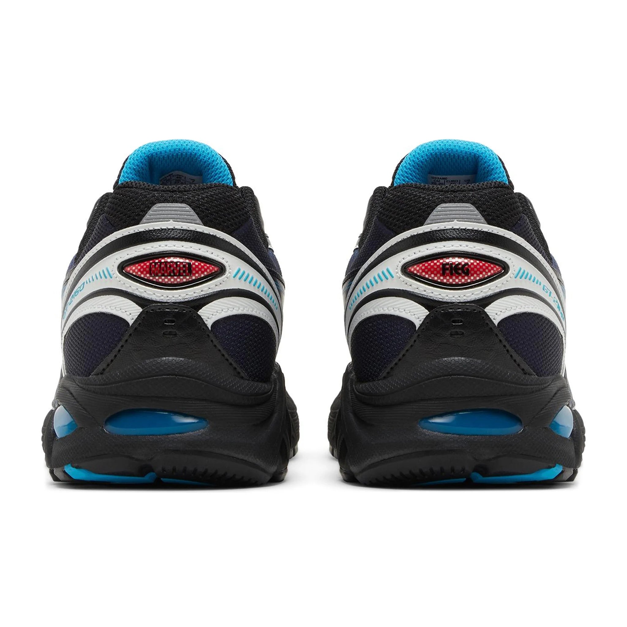 Back view of Kith x Marvel x ASICS GT 2160 Venom vs. Spiderman Pack 1203A660-DBSPVN