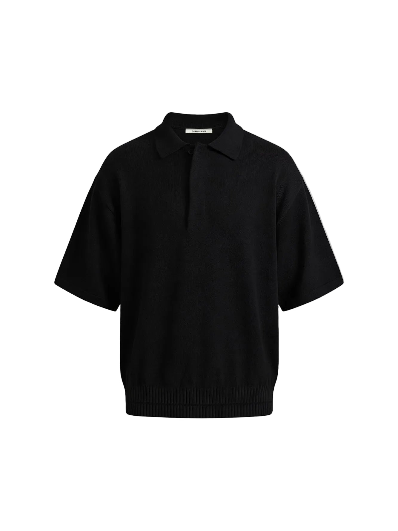 Florence Black Bella Knit Black Polo Shirts