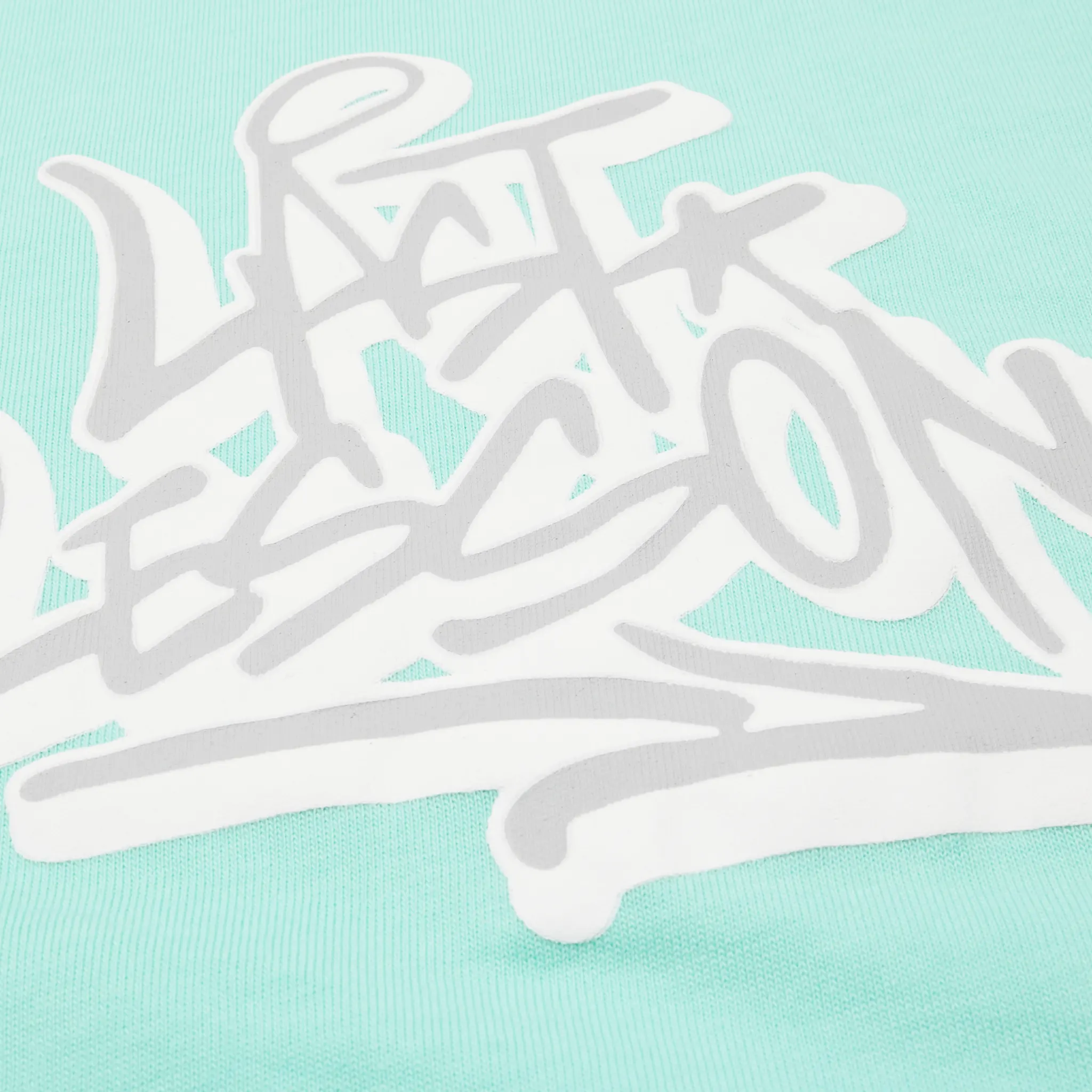 Detailed Logo Last Lesson Graffiti 3 Layer Green T Shirt