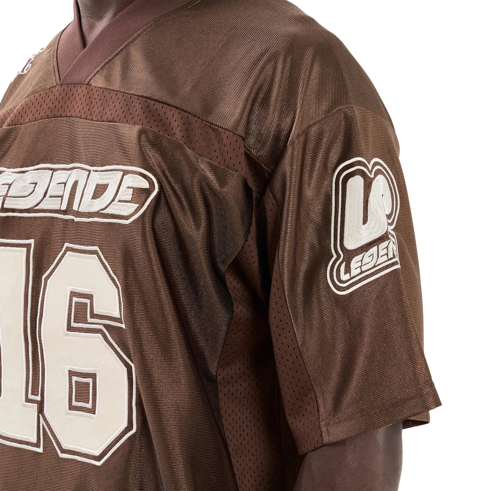 Detailed Front Side View of Legende Paris 2.0 Mocha Jersey