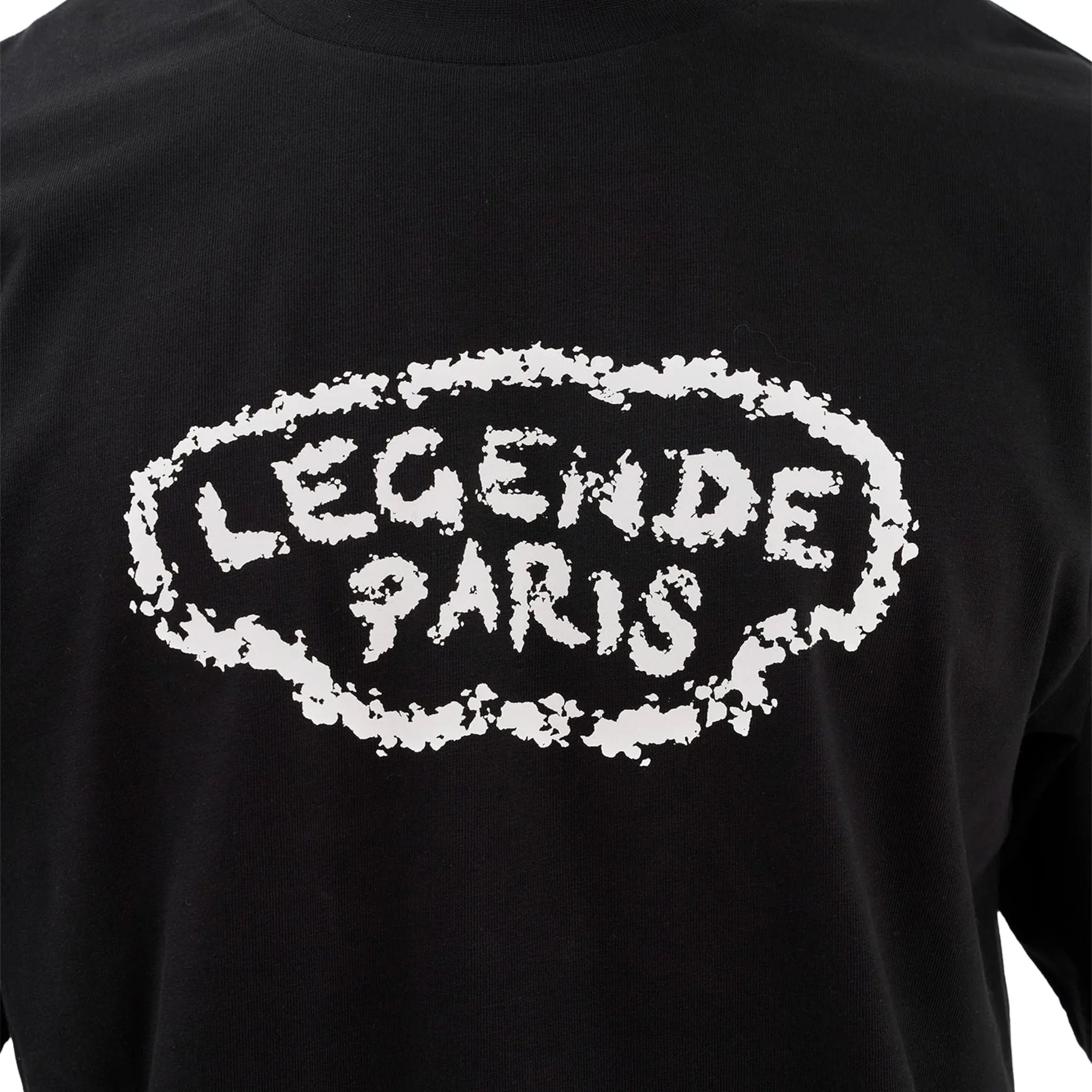 Detailed View of Legende Paris Diamond Black T-Shirt