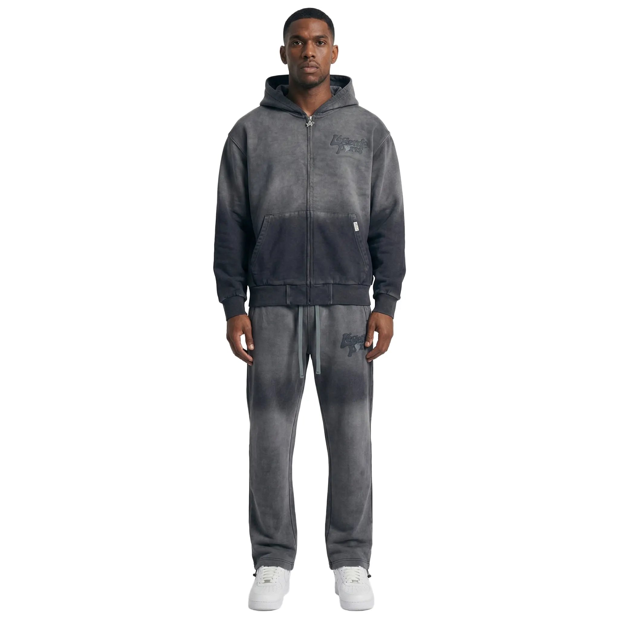 Légende Paris LND Gradient Charcoal Washed Hoodie