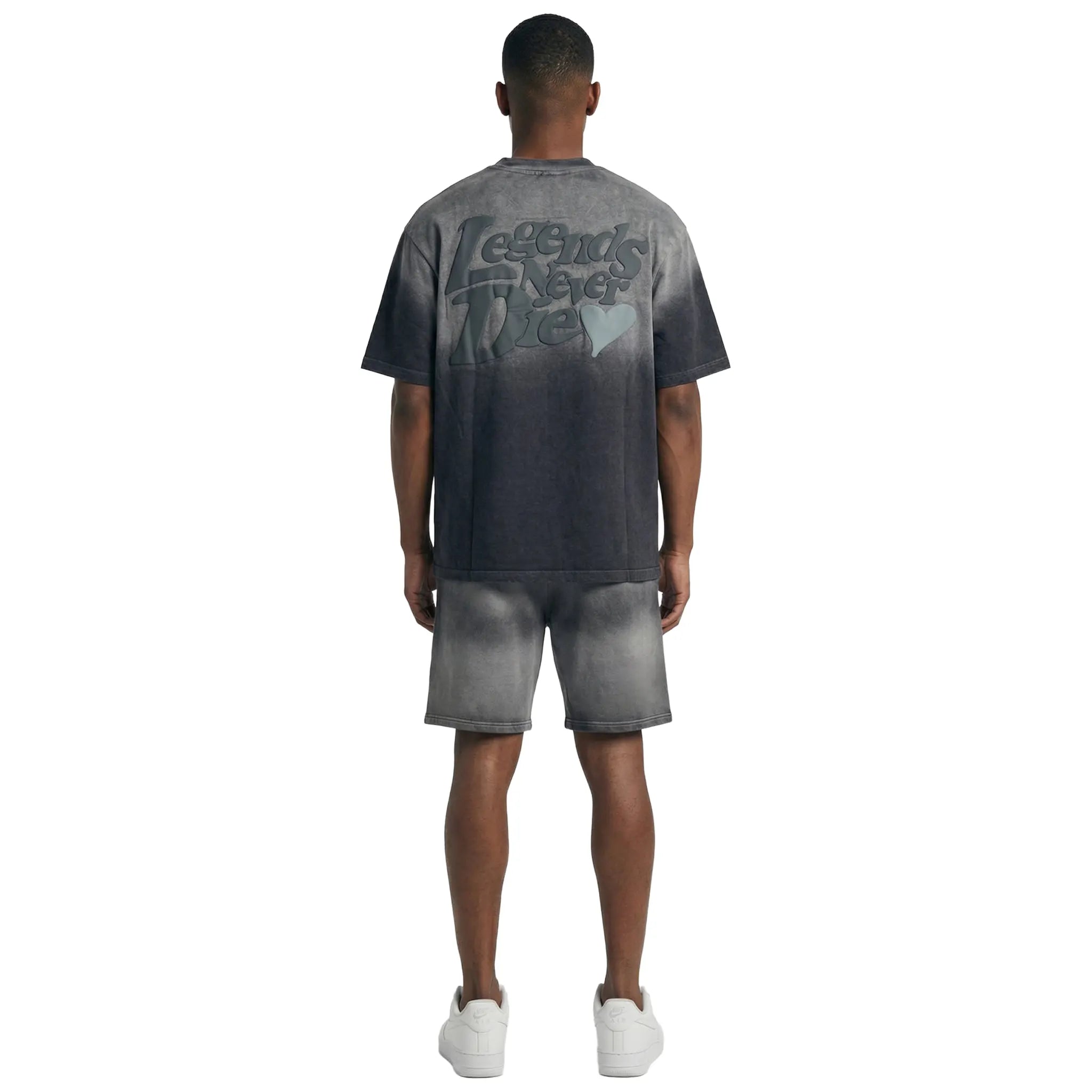 Légende Paris LND Gradient Charcoal Washed Shorts