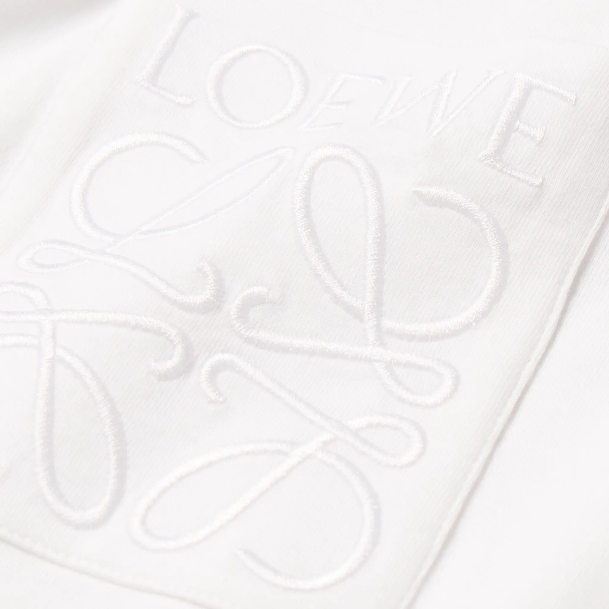 Detailed View of Loewe Relaxed Fit White T Shirt H526Y22XBC 2100