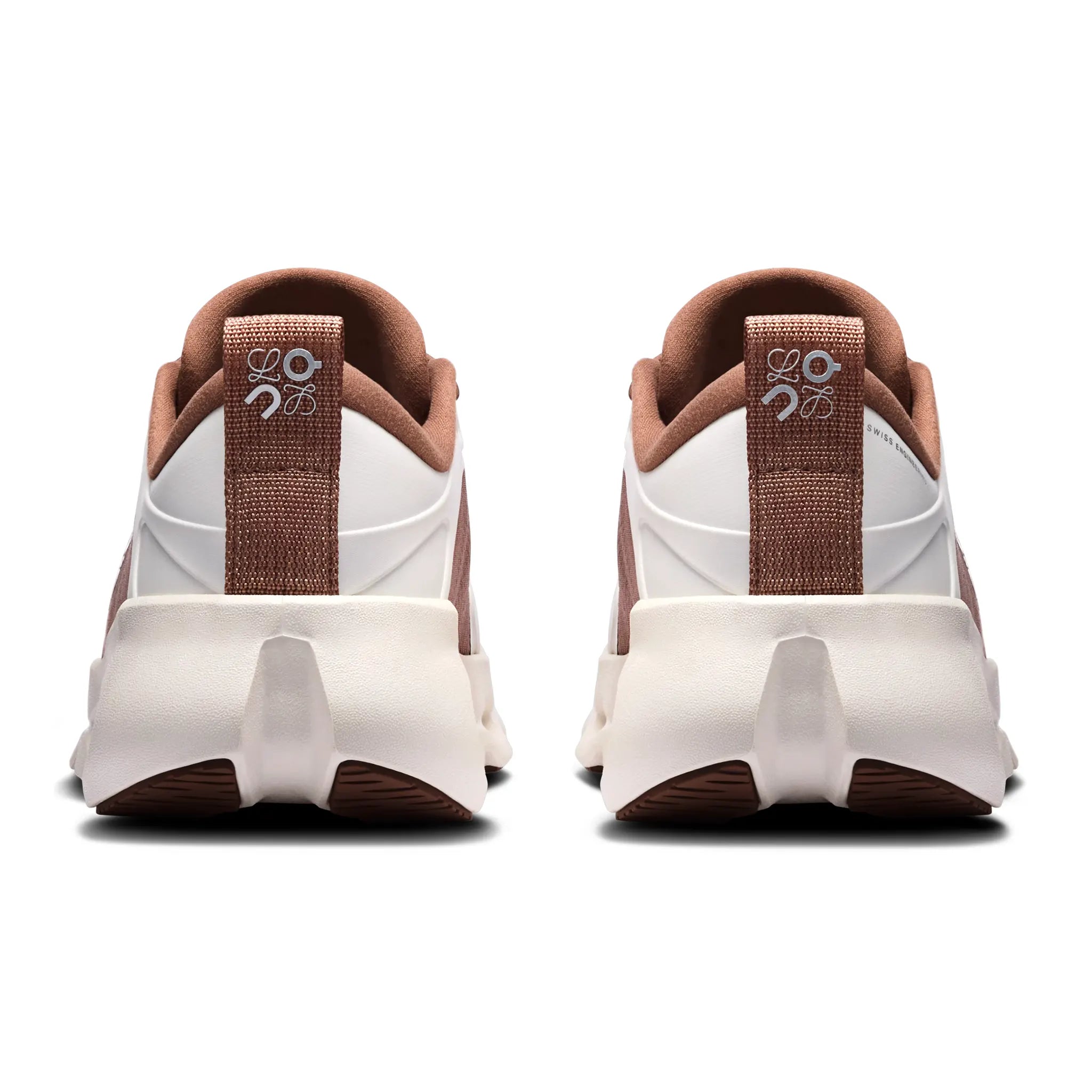 Back View of Loewe x On Running Cloudsolo Eggshell Taupe 3WF30605479