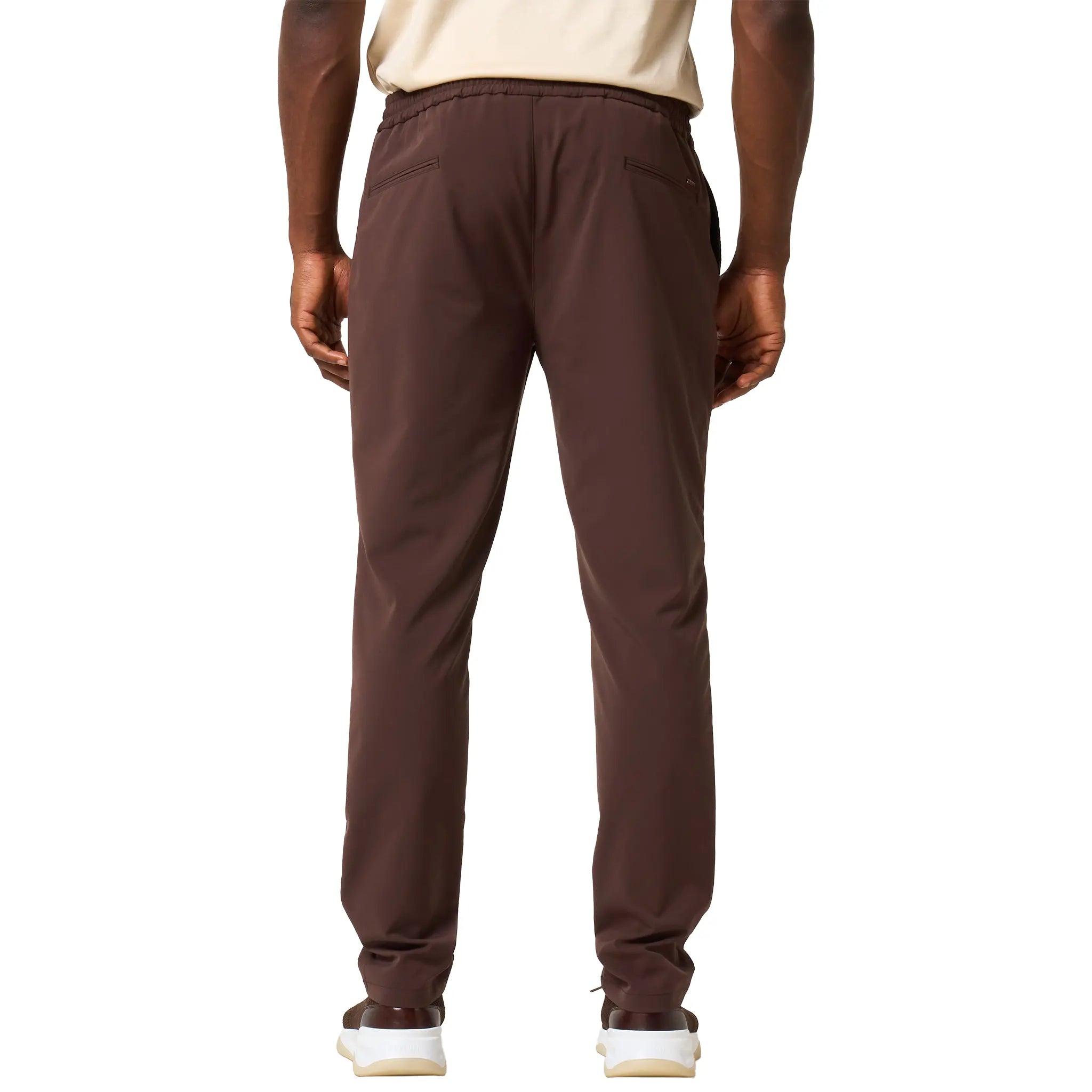Back View of Loiano Tech Brown Trousers