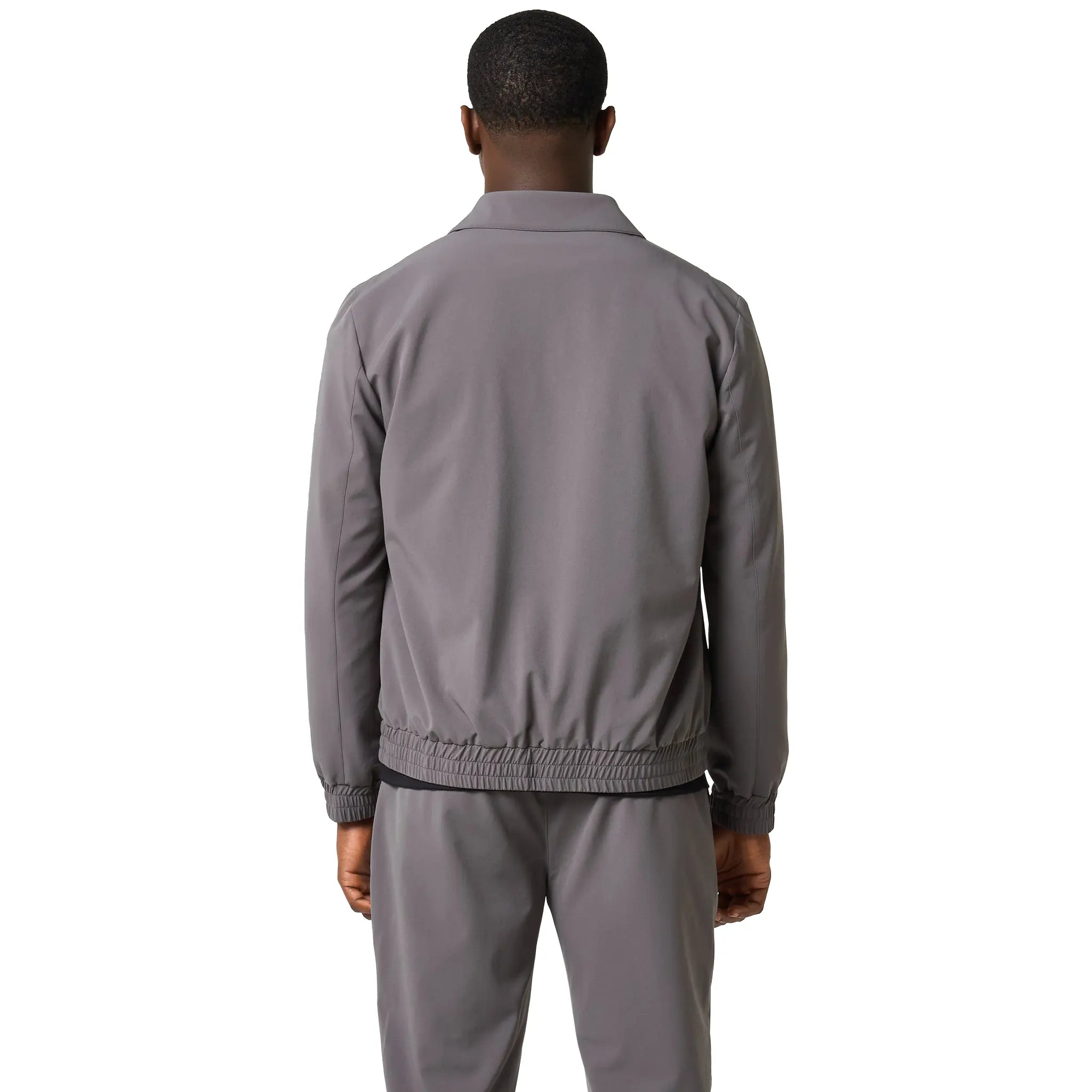 Back View of Loiano Tech Dark Grey Jacket