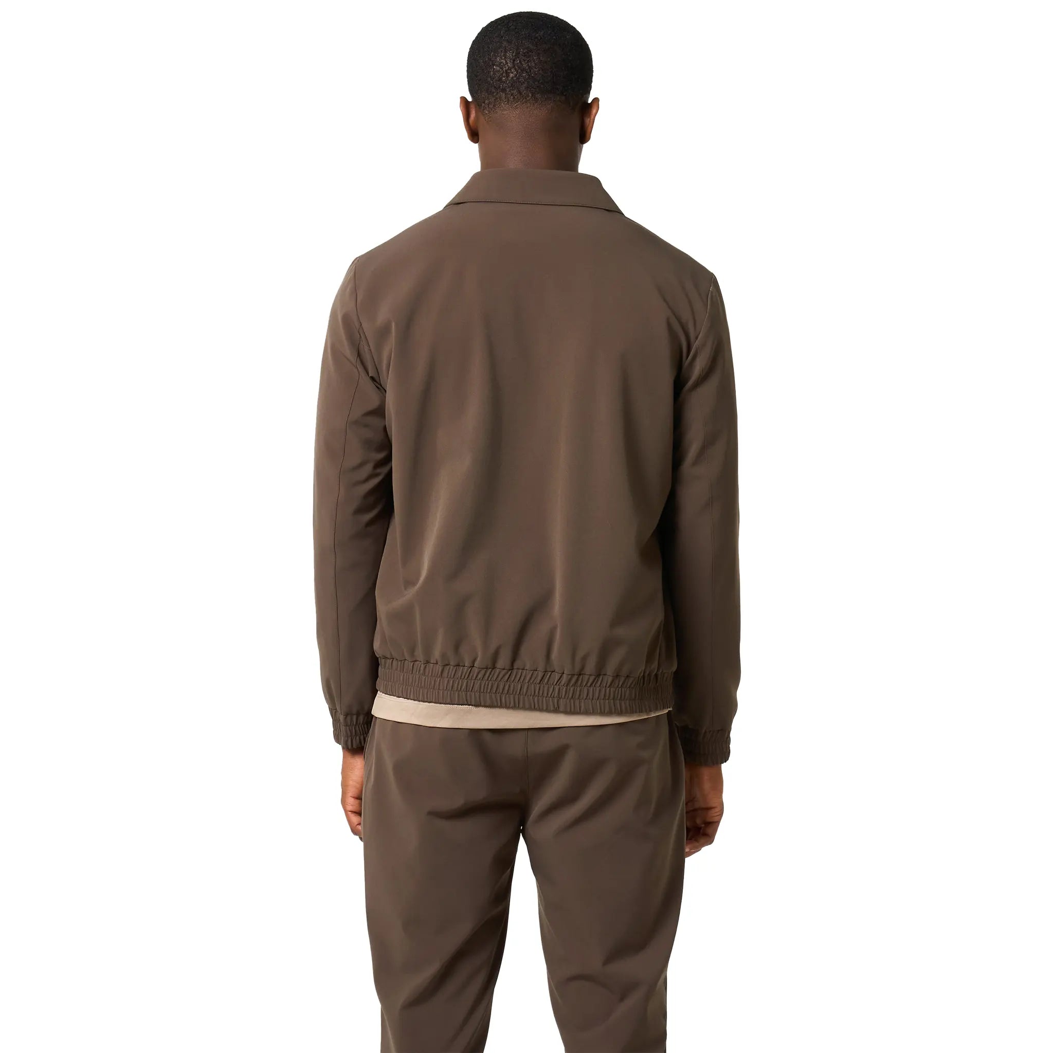 Back View of Loiano Tech Khaki Jacket