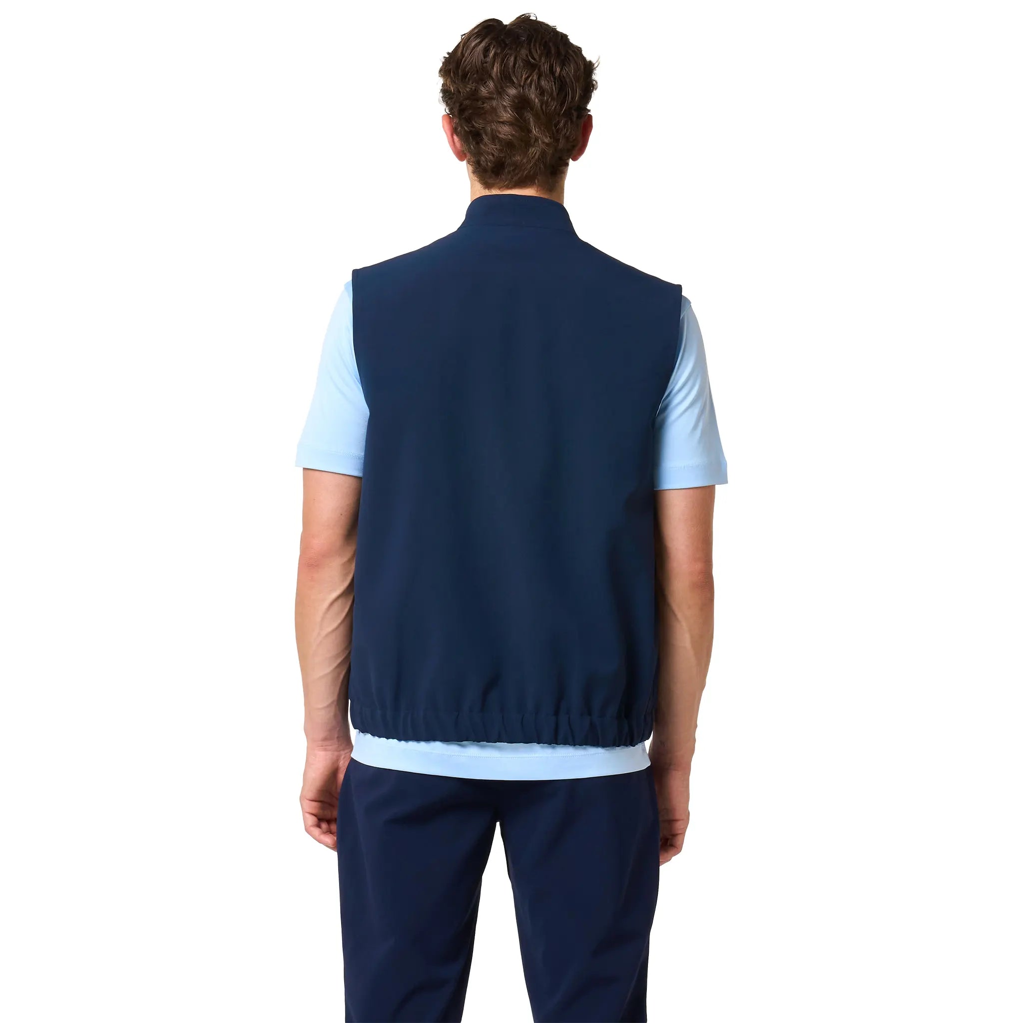 Back View of Loiano Tech Navy Gilet