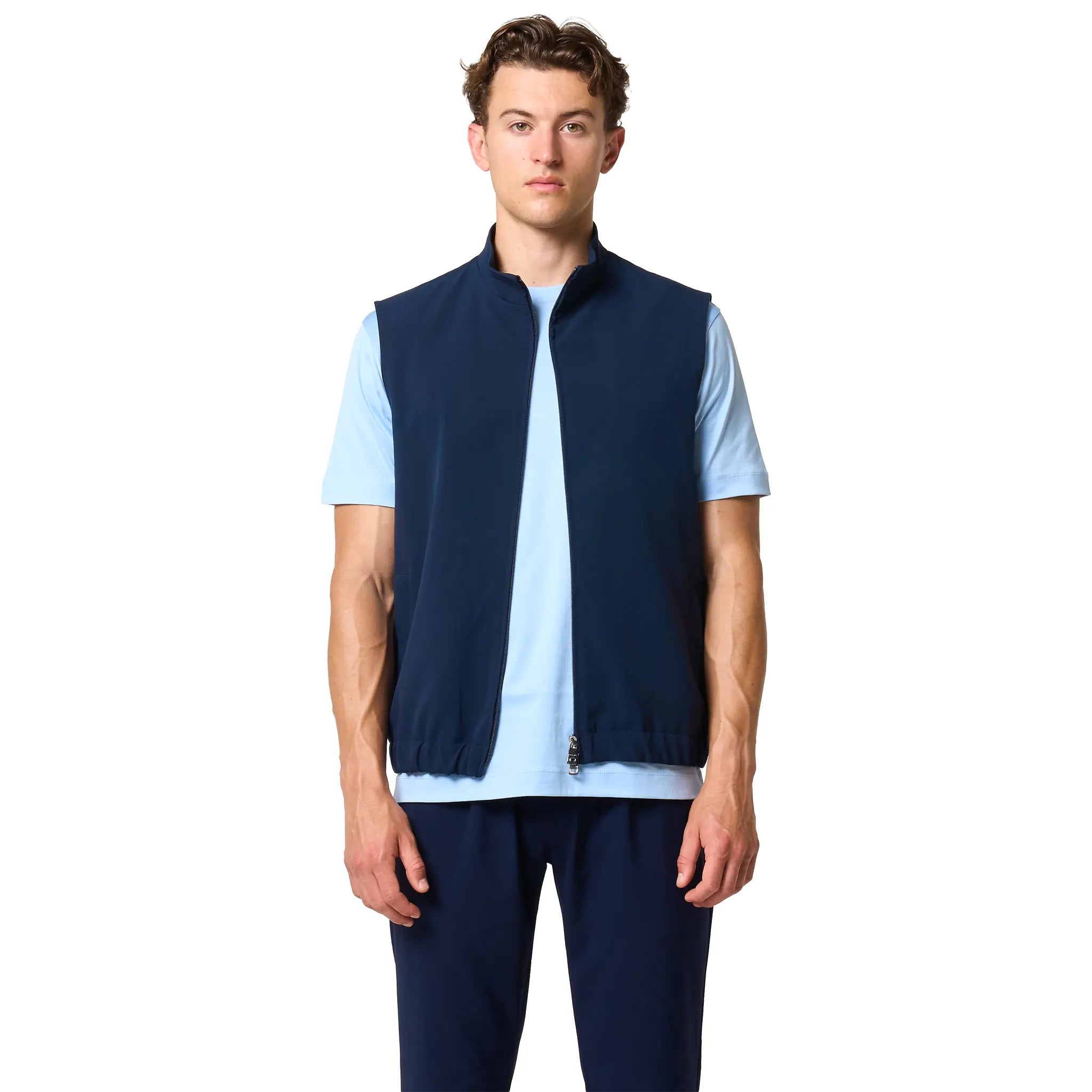Front View of Loiano Tech Navy Gilet